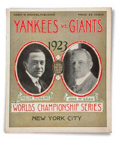 1923 World Series Program