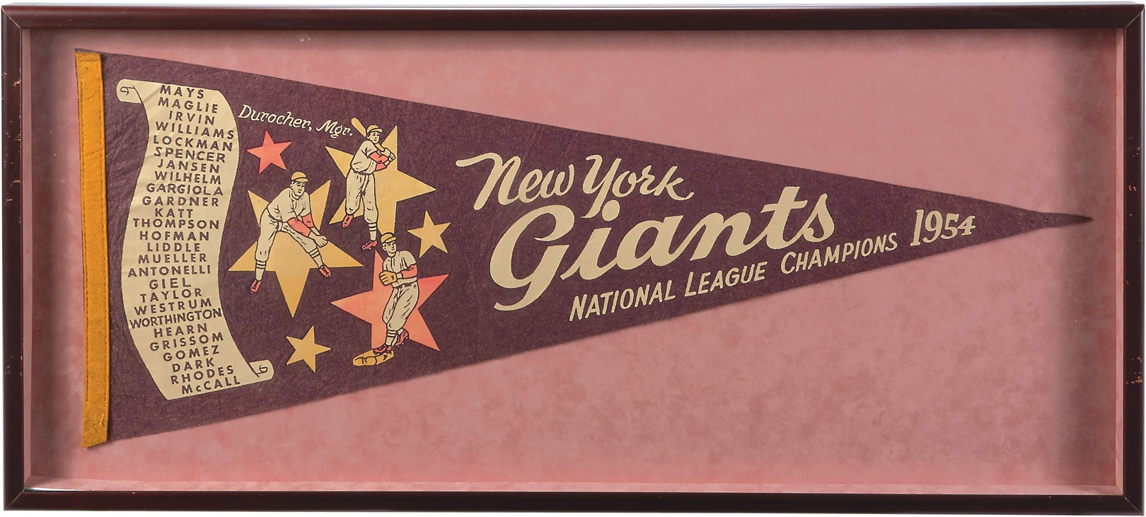NY Yankees, Giants & Mets - 1900s-70s Vintage Sport Pennant Collection w/Yankees & Dodgers (7)
