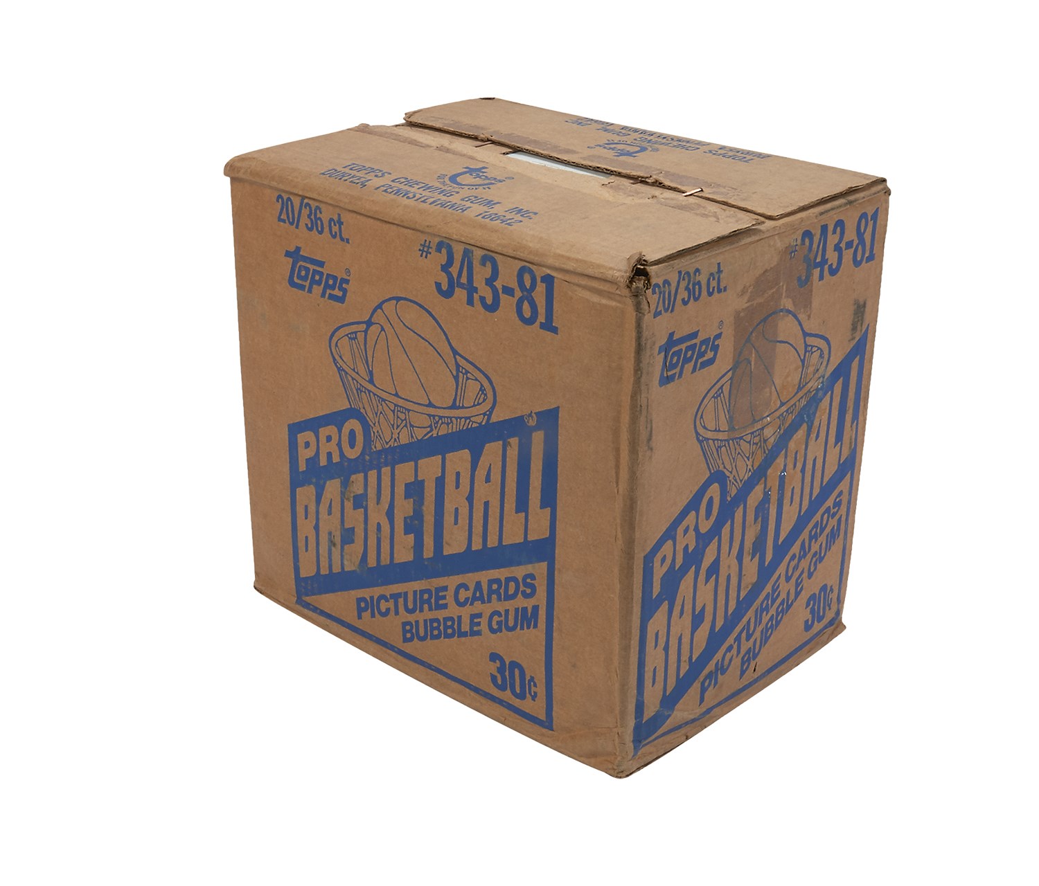 - 1981/82 Topps Basketball Unopened Wax Case