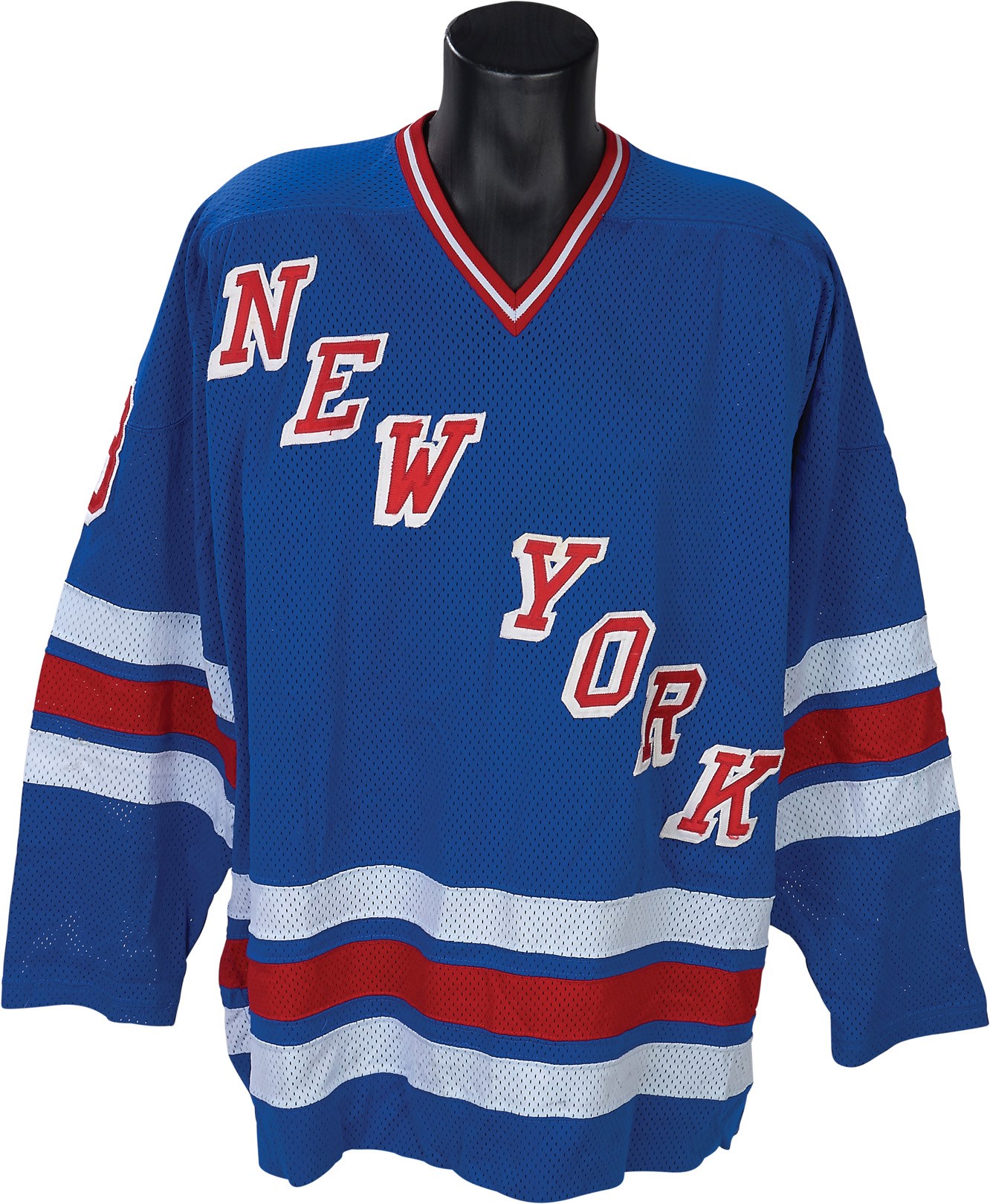 - 1980-81 Barry Beck New York Rangers Game Worn Jersey