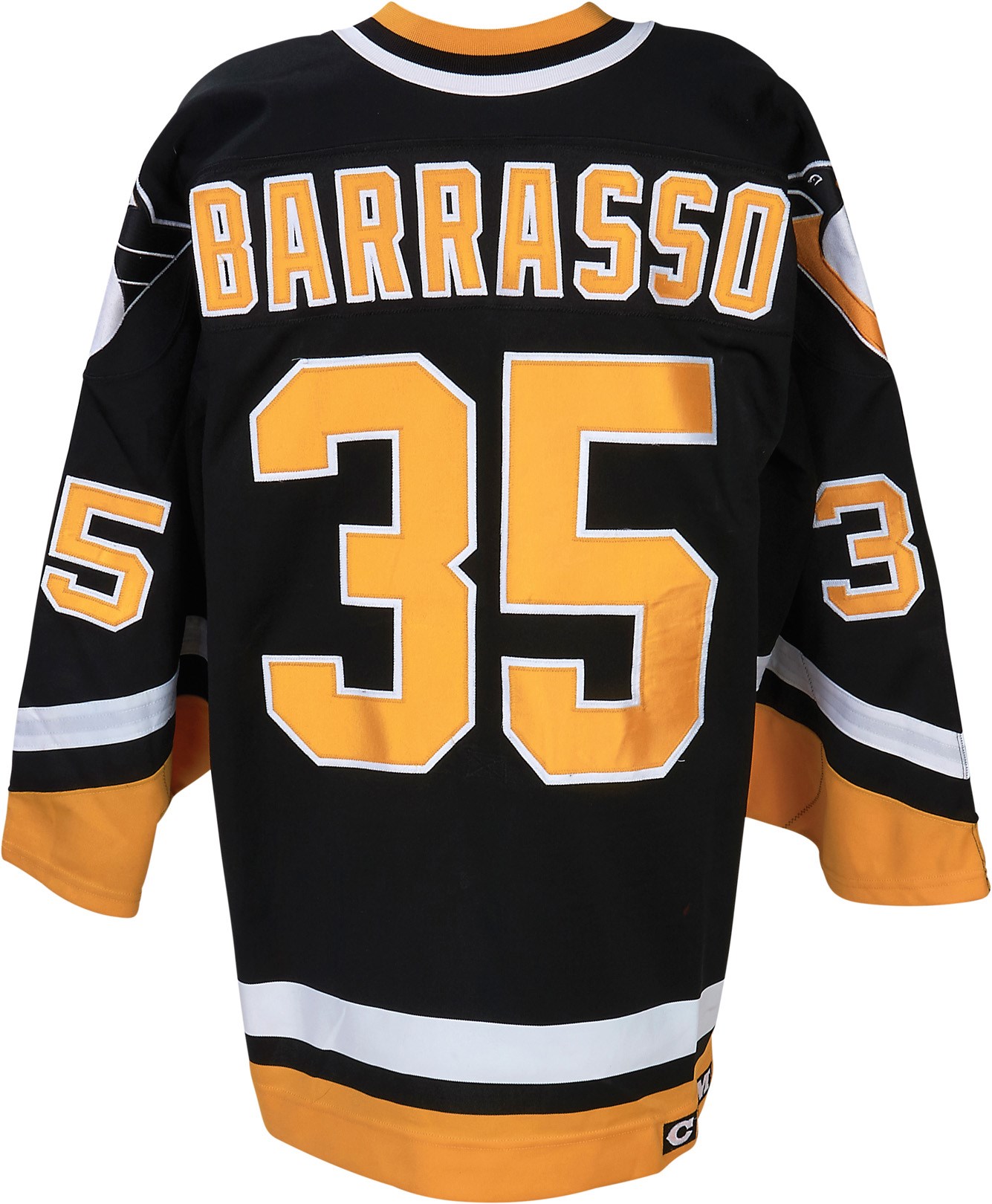 - 1996-97 Tom Barrasso Pittsburgh Penguins Game Worn Jersey (Photo-Matched)