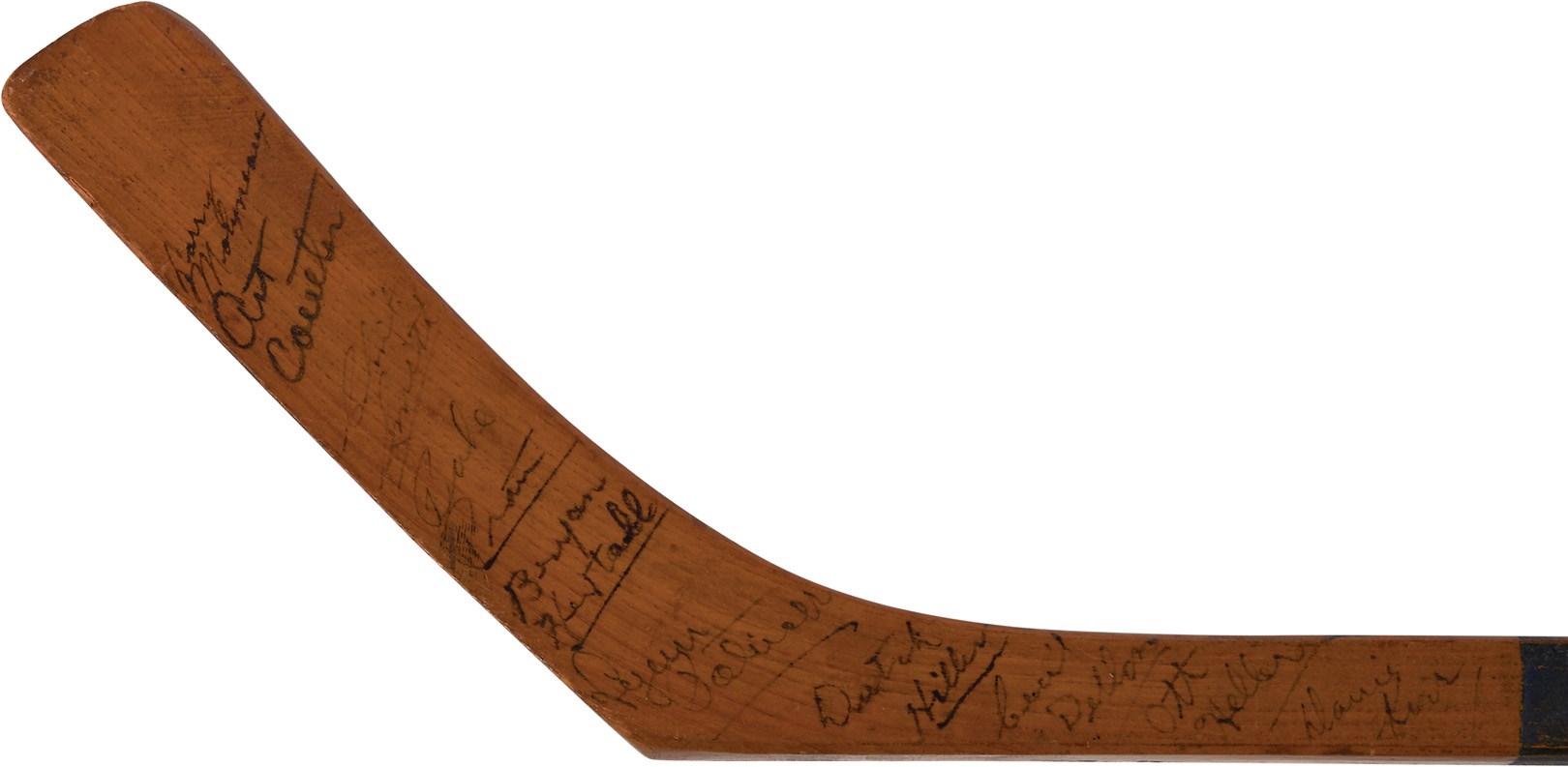 The Craig Patrick Hockey Collection - 1940 Stanley Cup Teams-Signed Mini Stick From The Patrick Family (PSA)