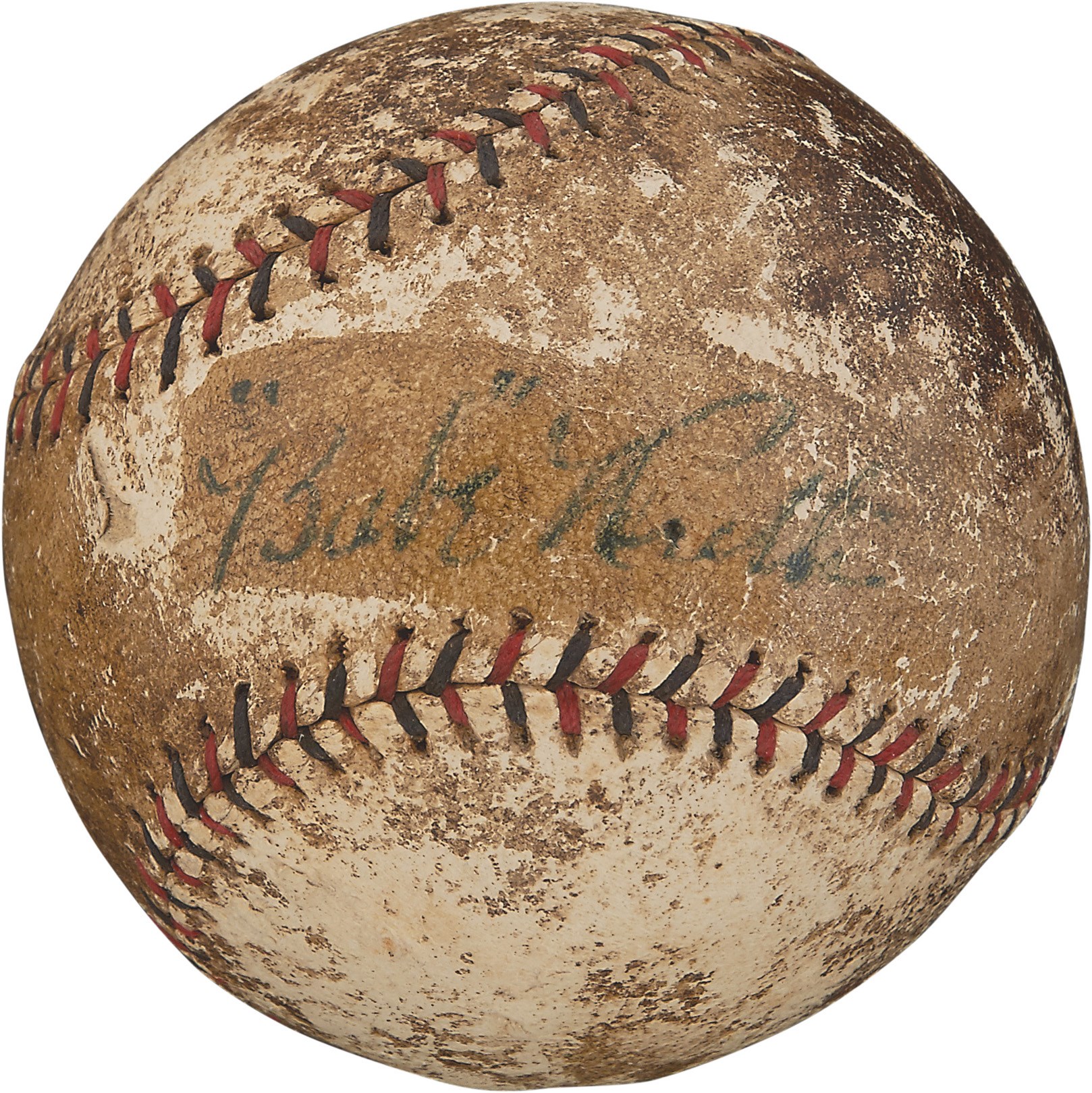 Ruth and Gehrig - Circa 1920 Babe Ruth Single-Signed Baseball (PSA)