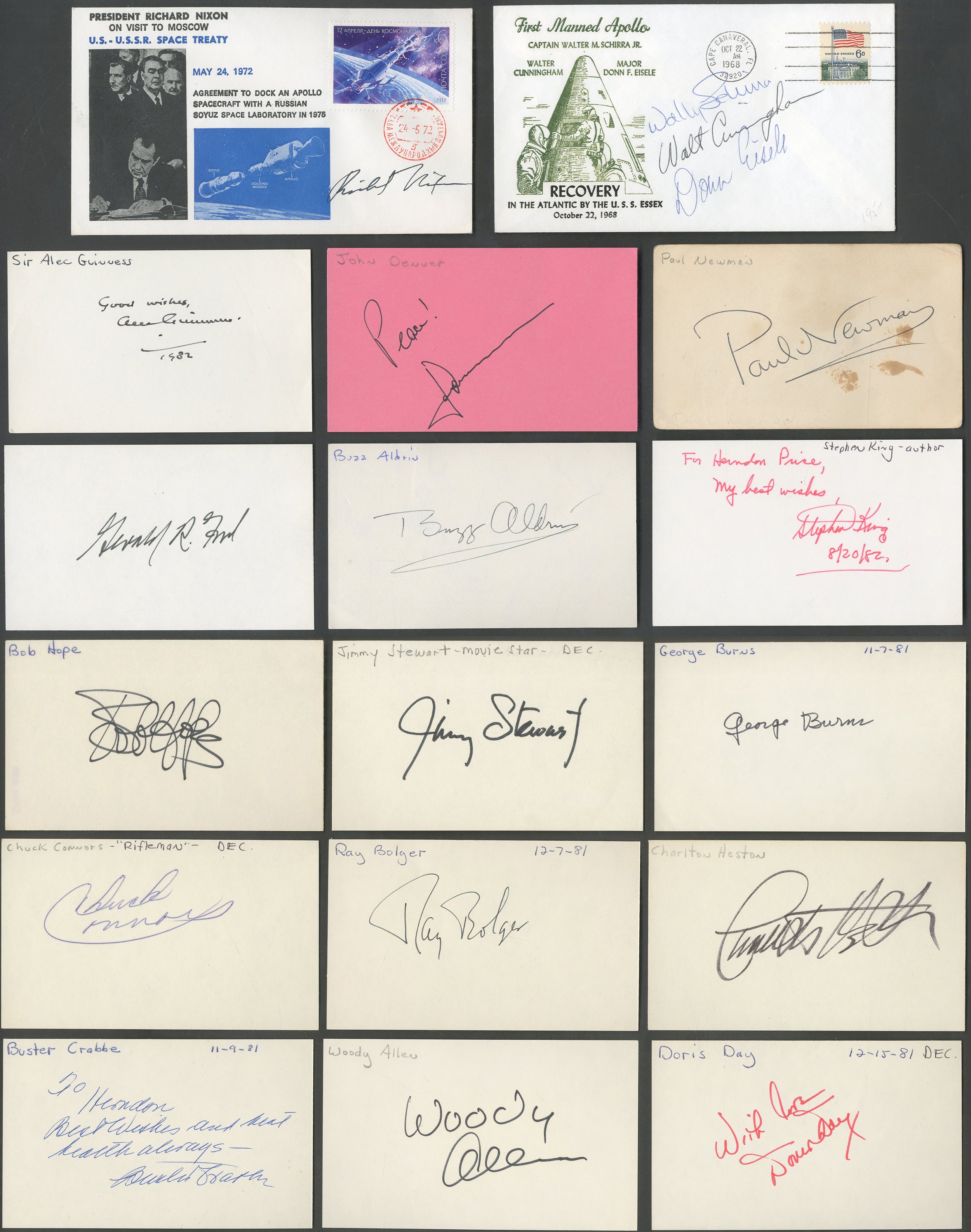 Rock And Pop Culture - Magnificent Pop Culture Autograph Collection with Major Names & Presidents (750+)