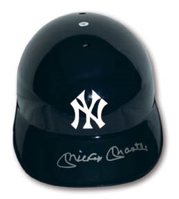 Mickey Mantle Signed Batting Helmet