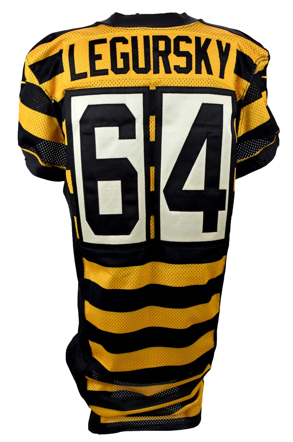 - 2015 Doug Legursky Pittsburgh Steelers Game Worn Throwback Jersey