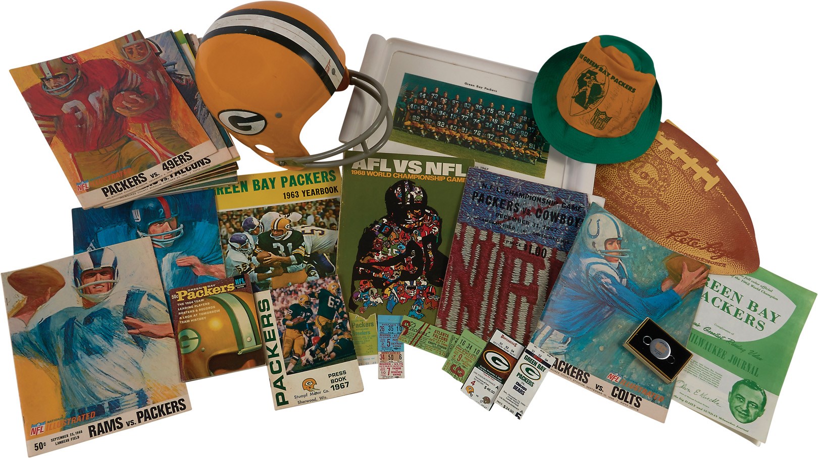 Football - Marvelous 1960s Green Bay Packers Autographs & Publications (40)