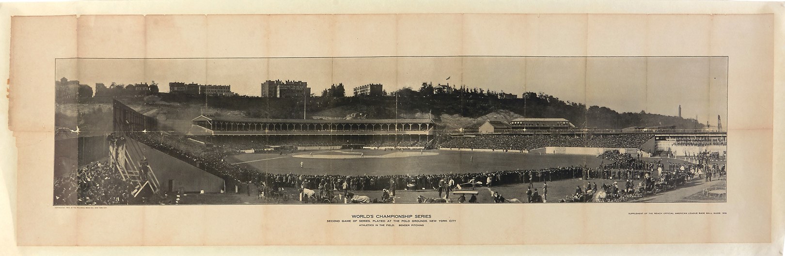1905 World Series "Reach Guide" Supplement Panorama