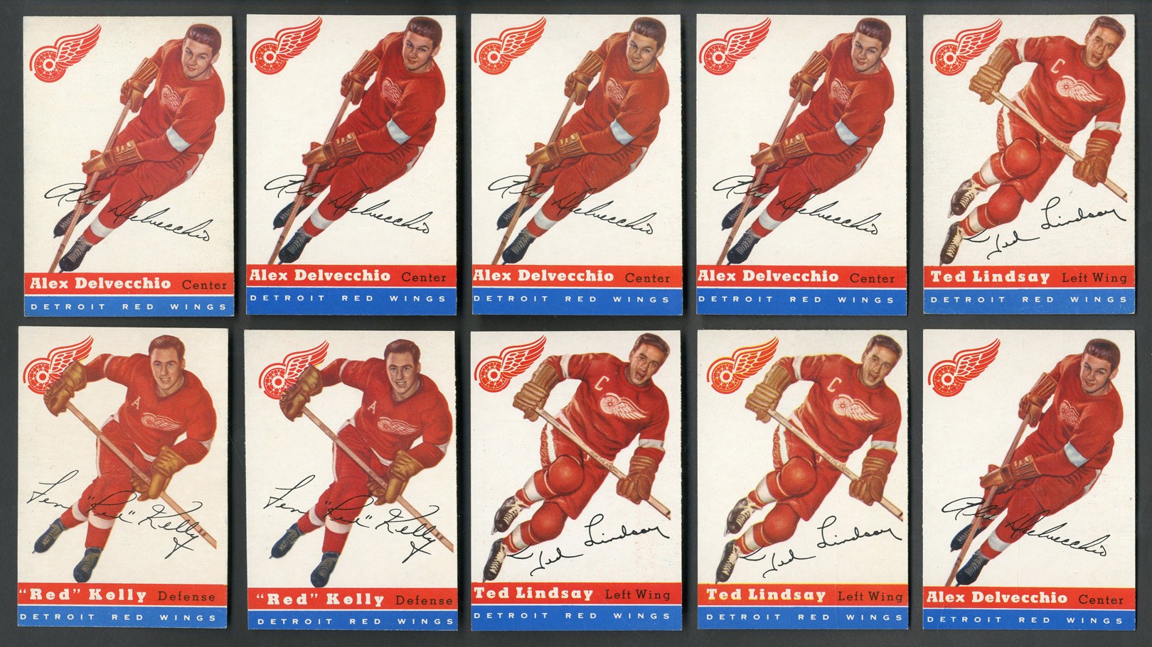 1954-55 Topps Hockey Partial Set with Duplicates