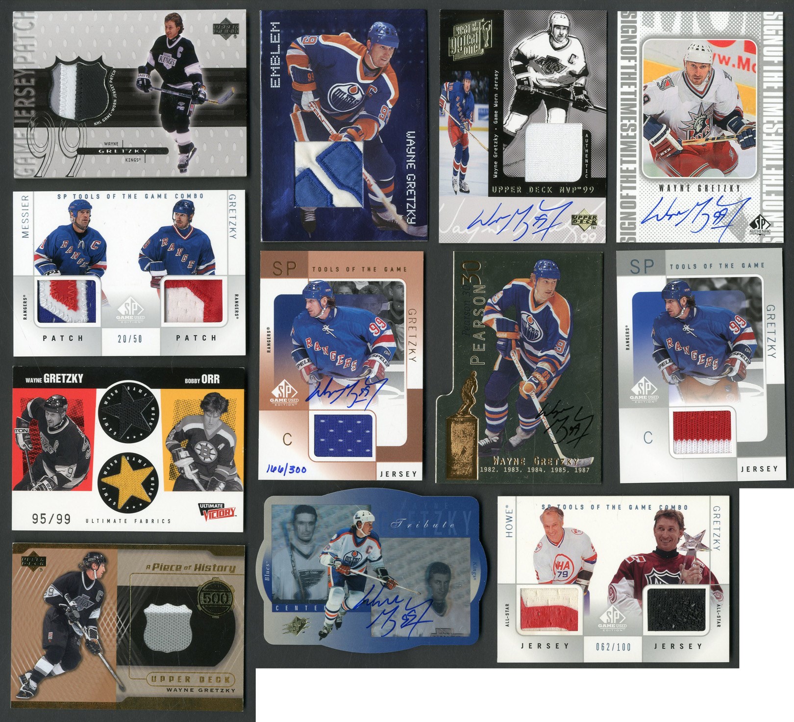 Baseball and Trading Cards - 1990s-2000s Wayne Gretzky Modern Insert Game Worn & Autograph Collection w/Rarities (30+)