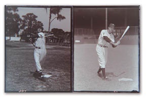 1940's Baseball Glass Plate Negative Collection (10)