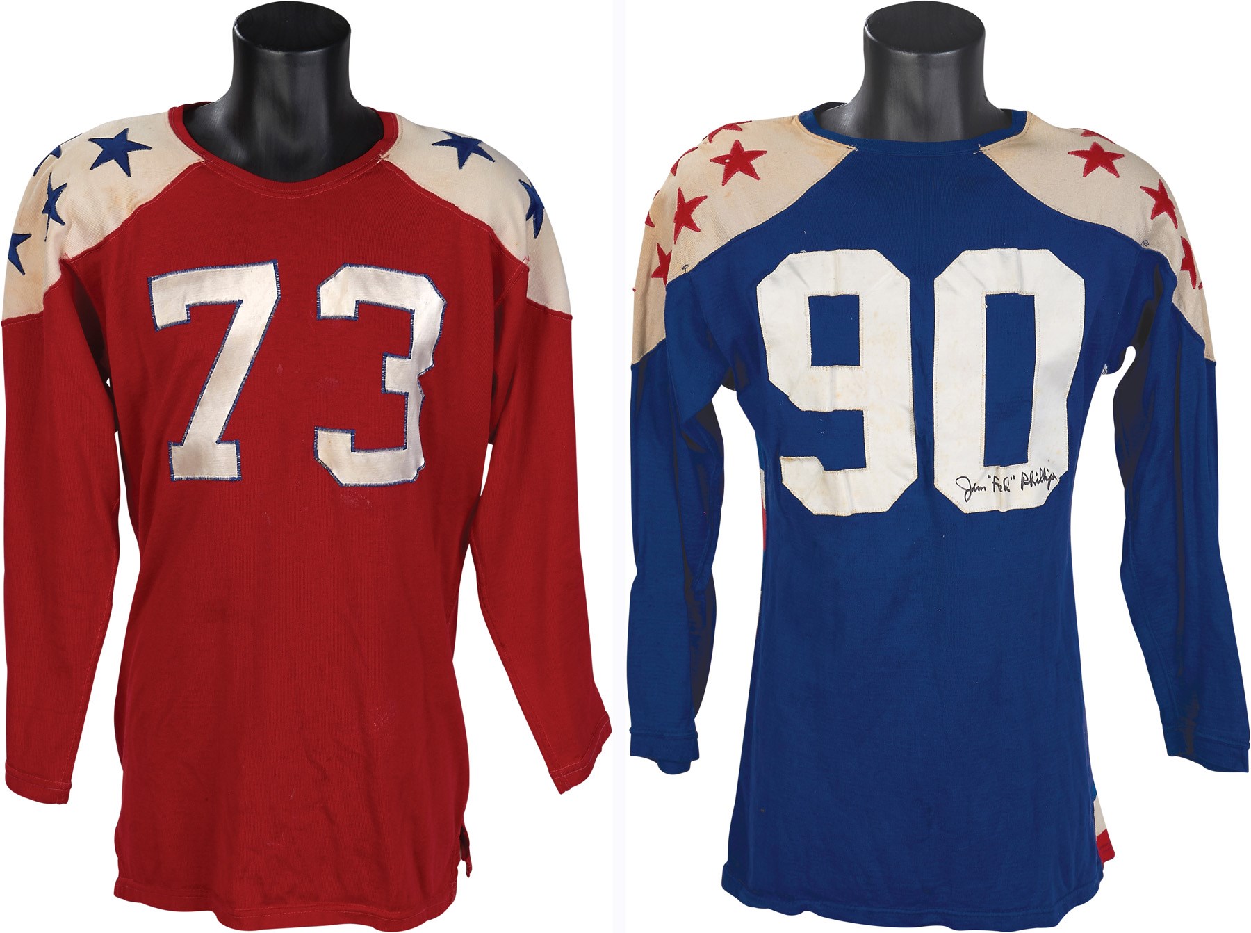 Football - 1950s Jimmy "Red" Phillips College All-Star Game Worn Jerseys (Photo Documentation)