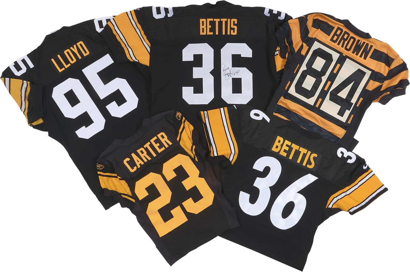 1990s-2016 Pittsburgh Steelers Game Worn & Issued Jerseys (5)