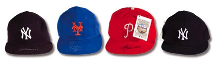 - Hall of Famers Signed Cap Collection (4)