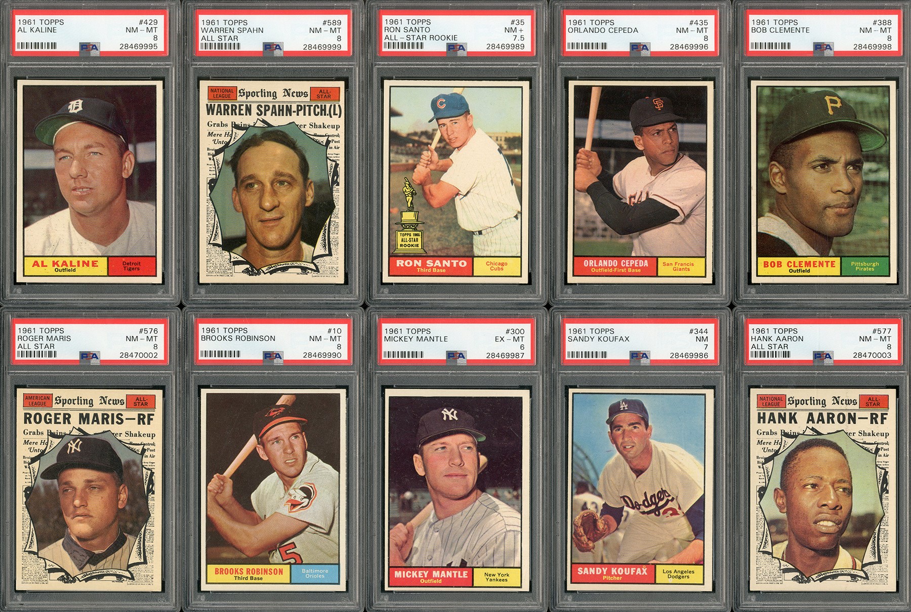 Baseball and Trading Cards - 1961 Topps HIGH GRADE Complete Set (587)
