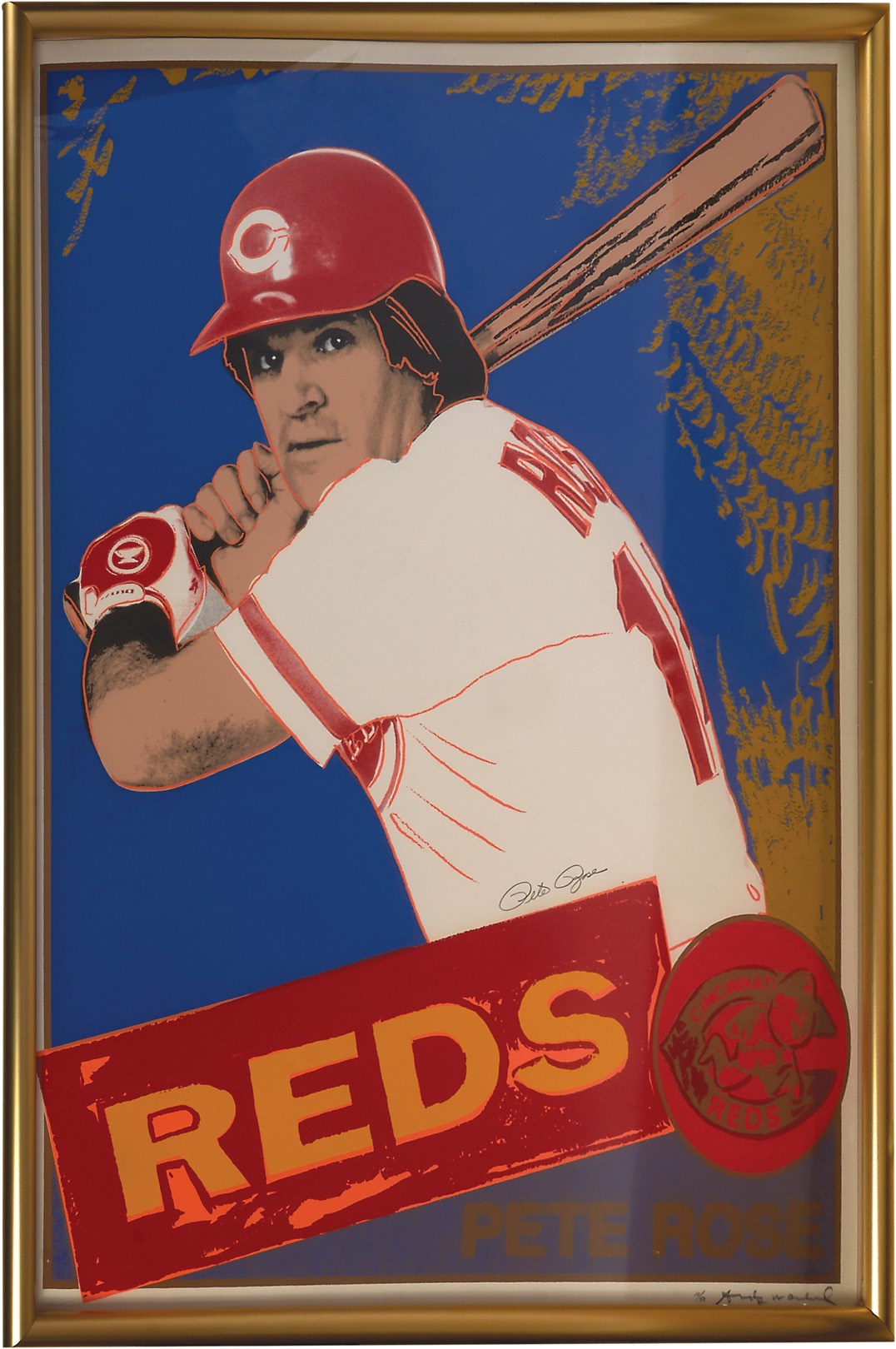 Pete Rose & Cincinnati Reds - Pete Rose Original Silkscreen by Andy Warhol (#10/50)