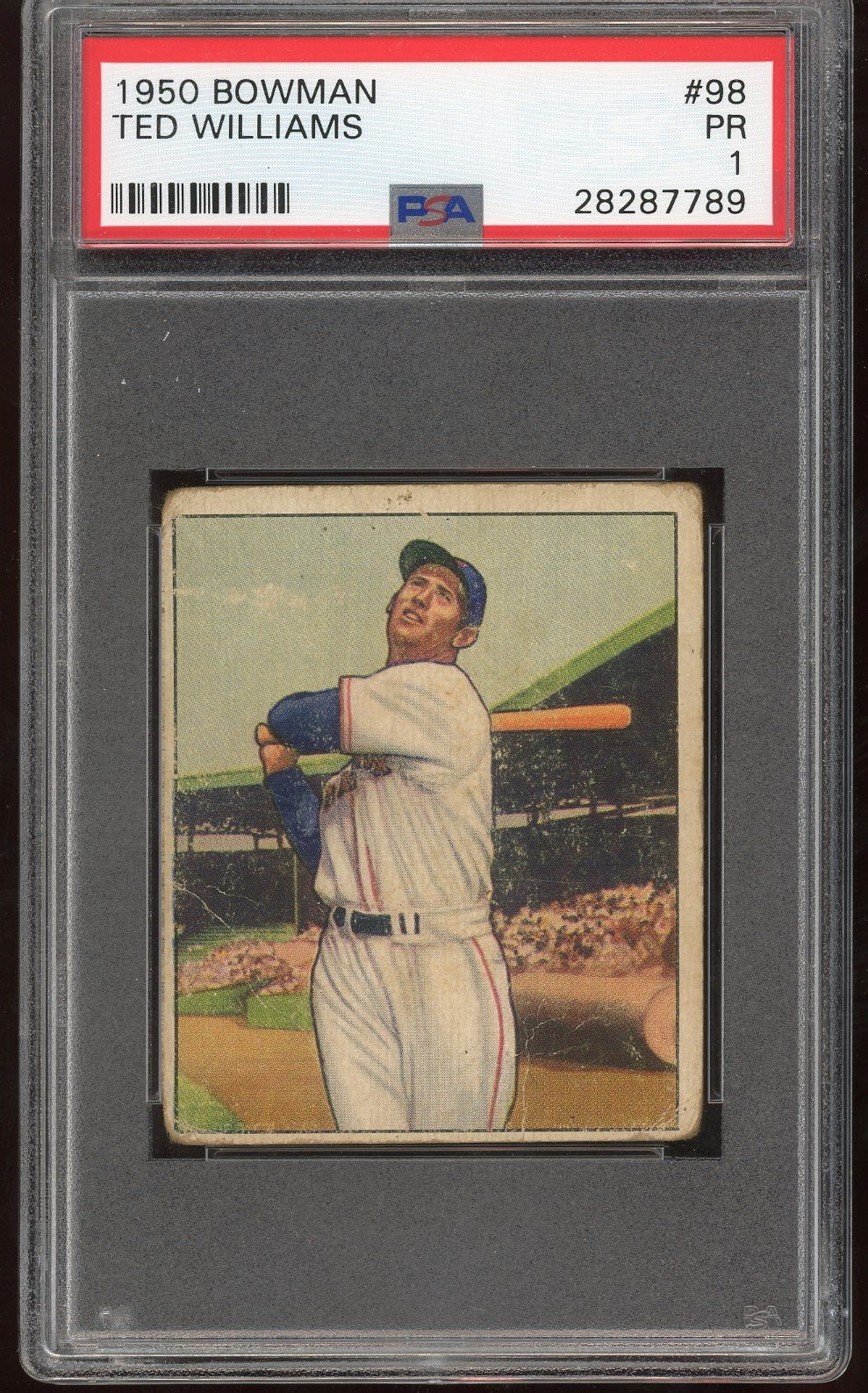 - 1941 Play Ball & 1950 Bowman HOFer PSA Graded Lot of 4 with Ted Williams
