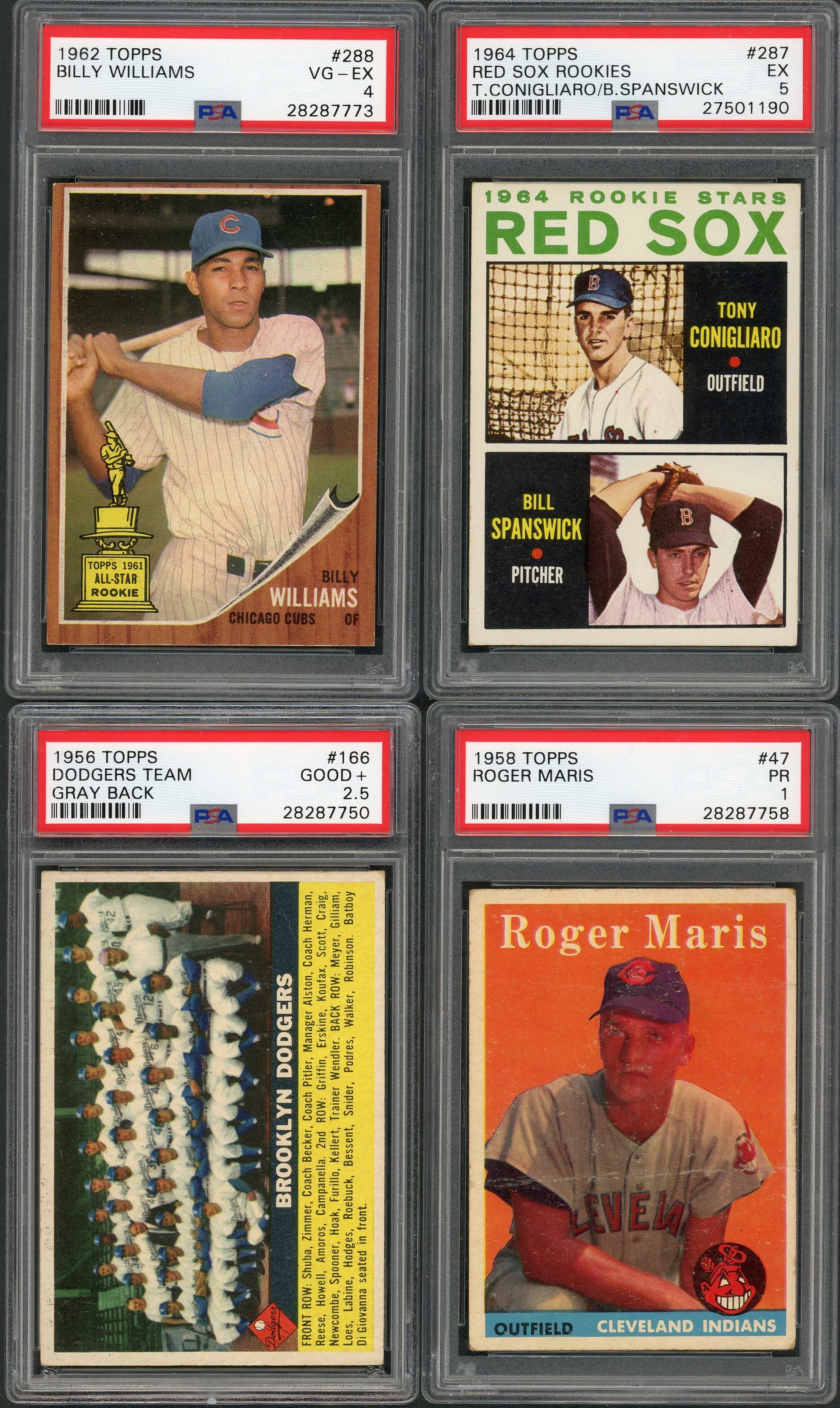 - 1955-71 Topps and Bowman PSA Graded Card Collection (8)
