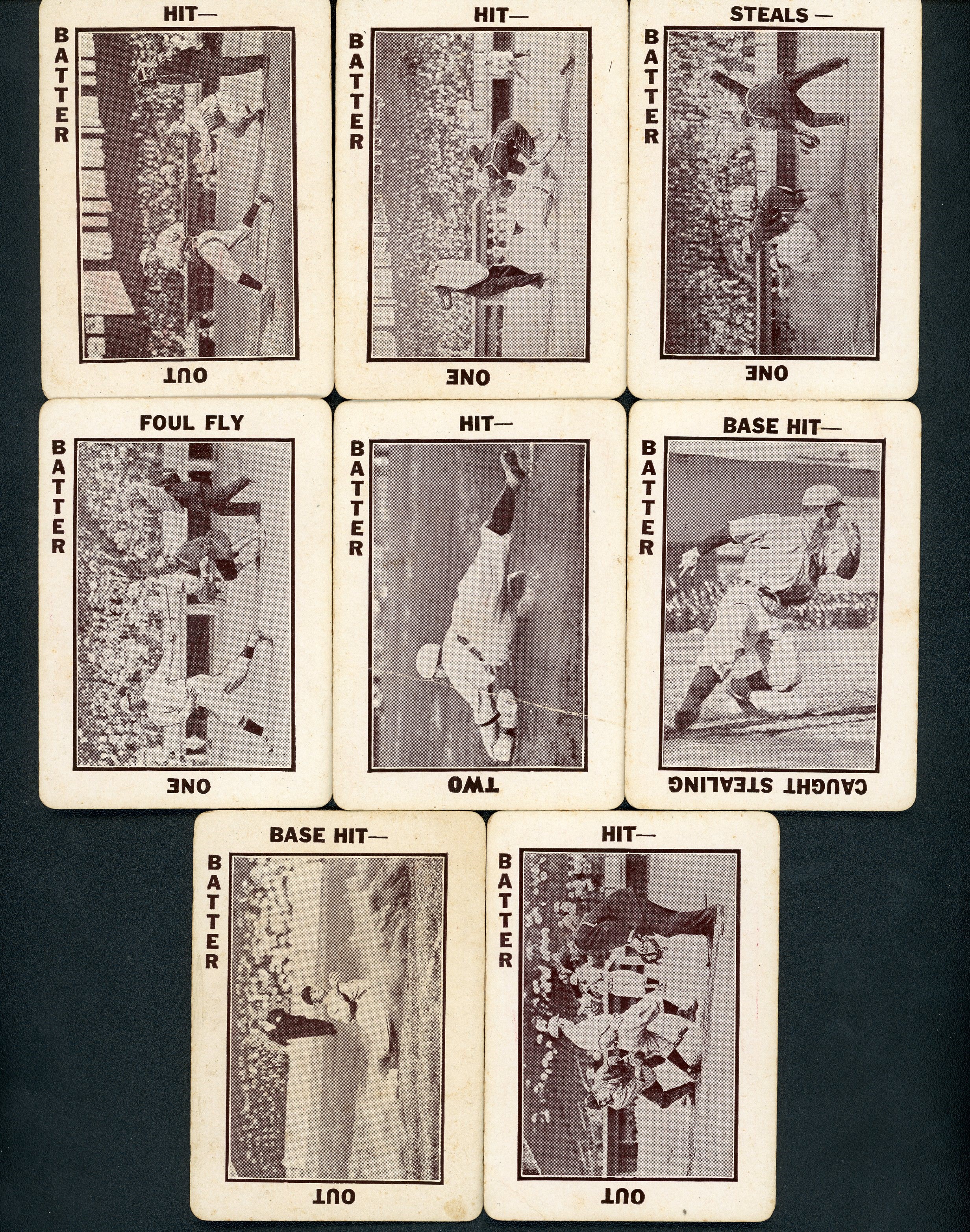 - 1913 Tom Barker Game Card Collection of (8)