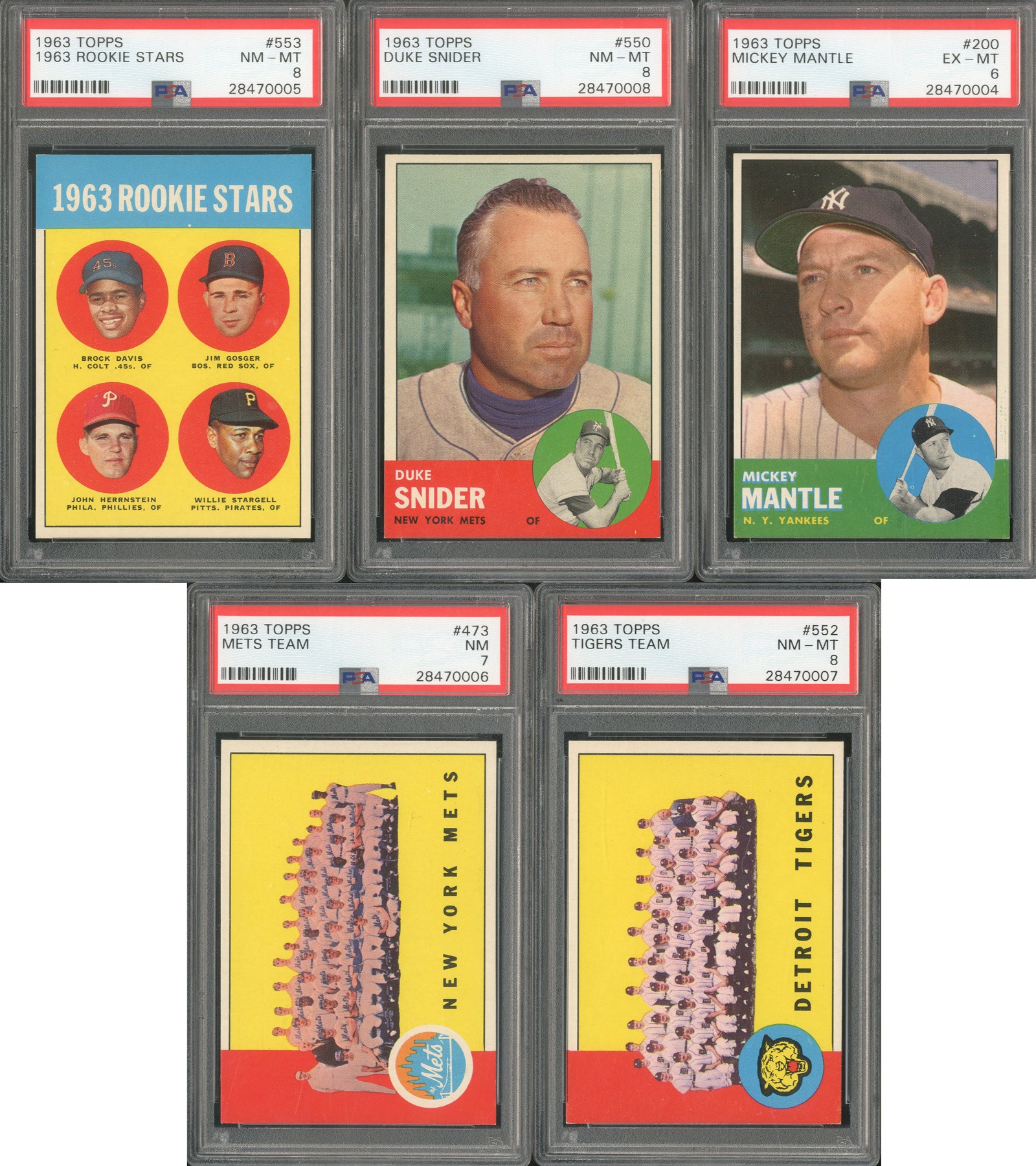 Baseball and Trading Cards - 1963 Topps Near Set (575/576)