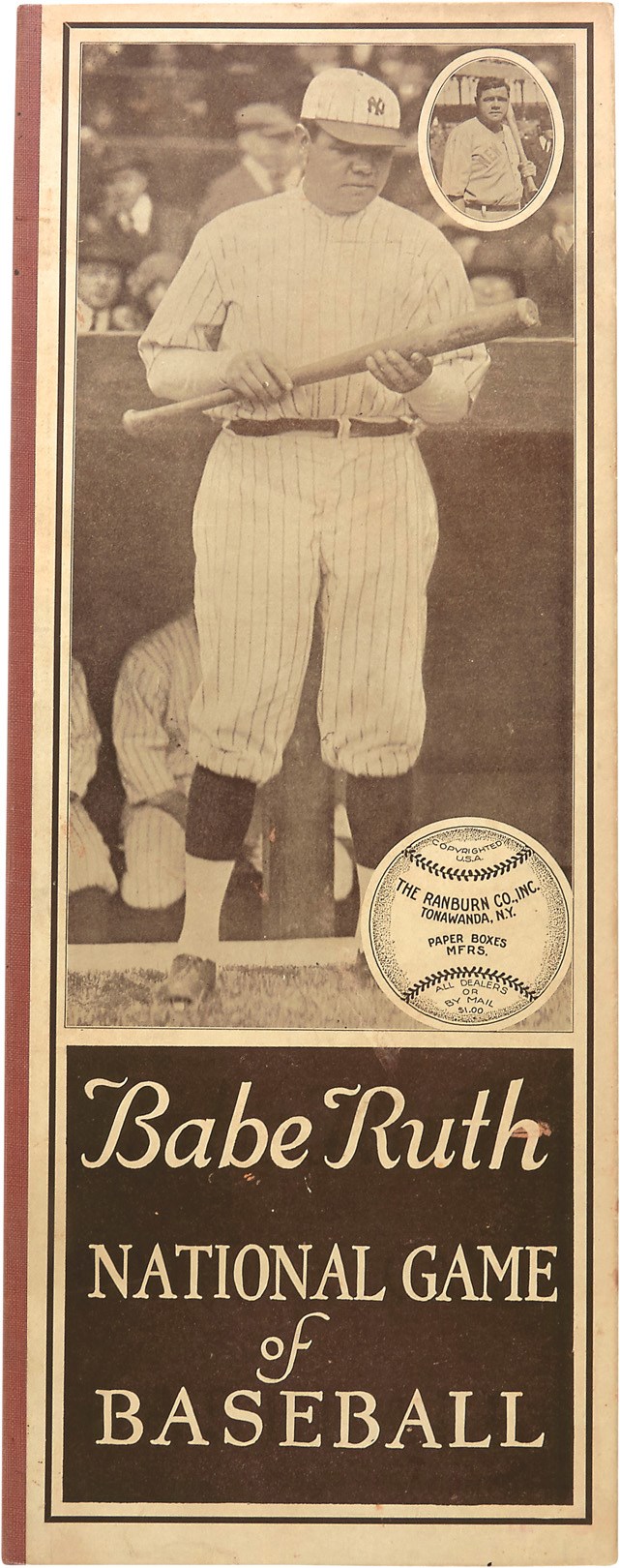 - 1921 Babe Ruth National Game of Baseball
