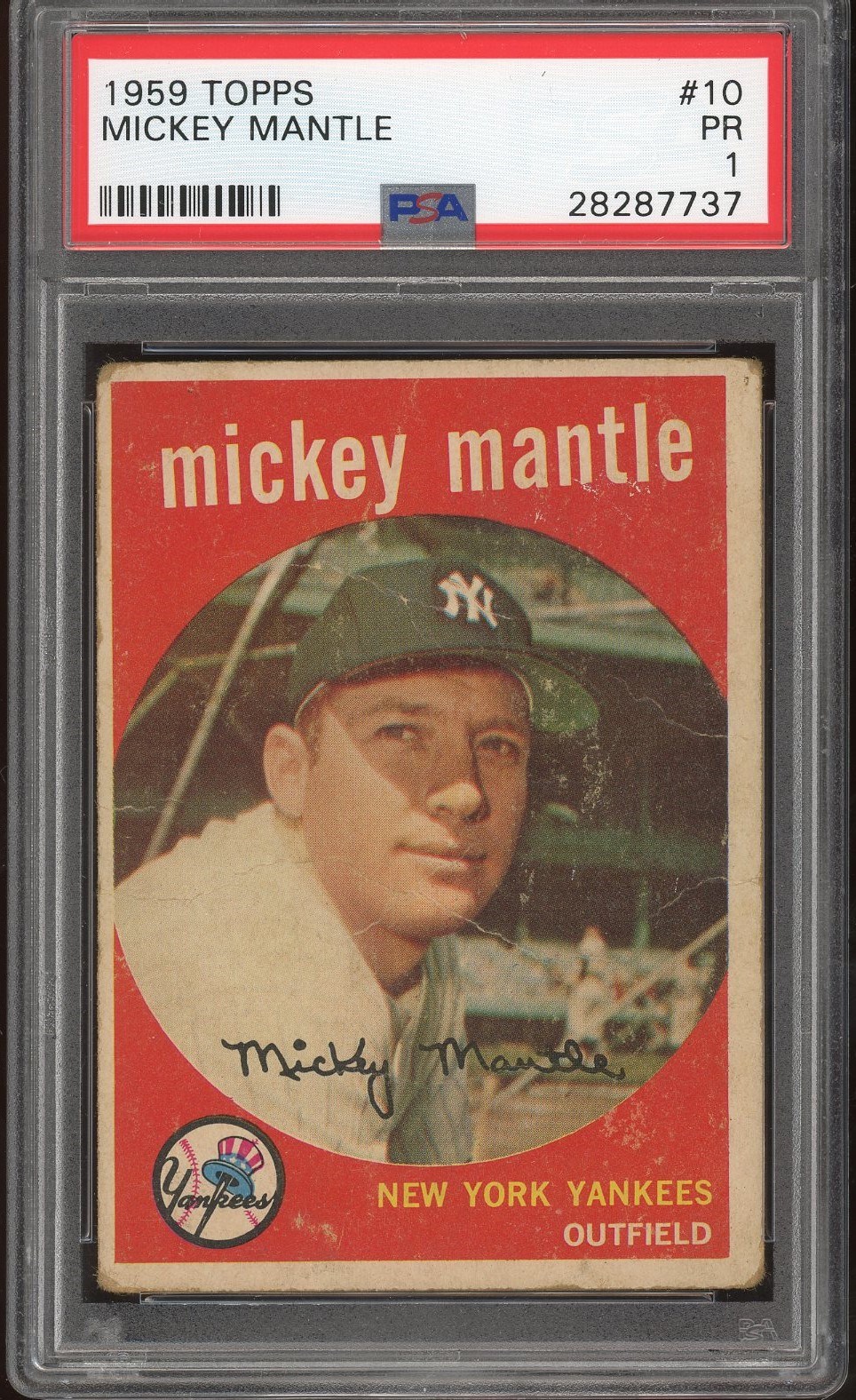 - 1955-1965 Mickey Mantle PSA Graded Cards Lot of 6