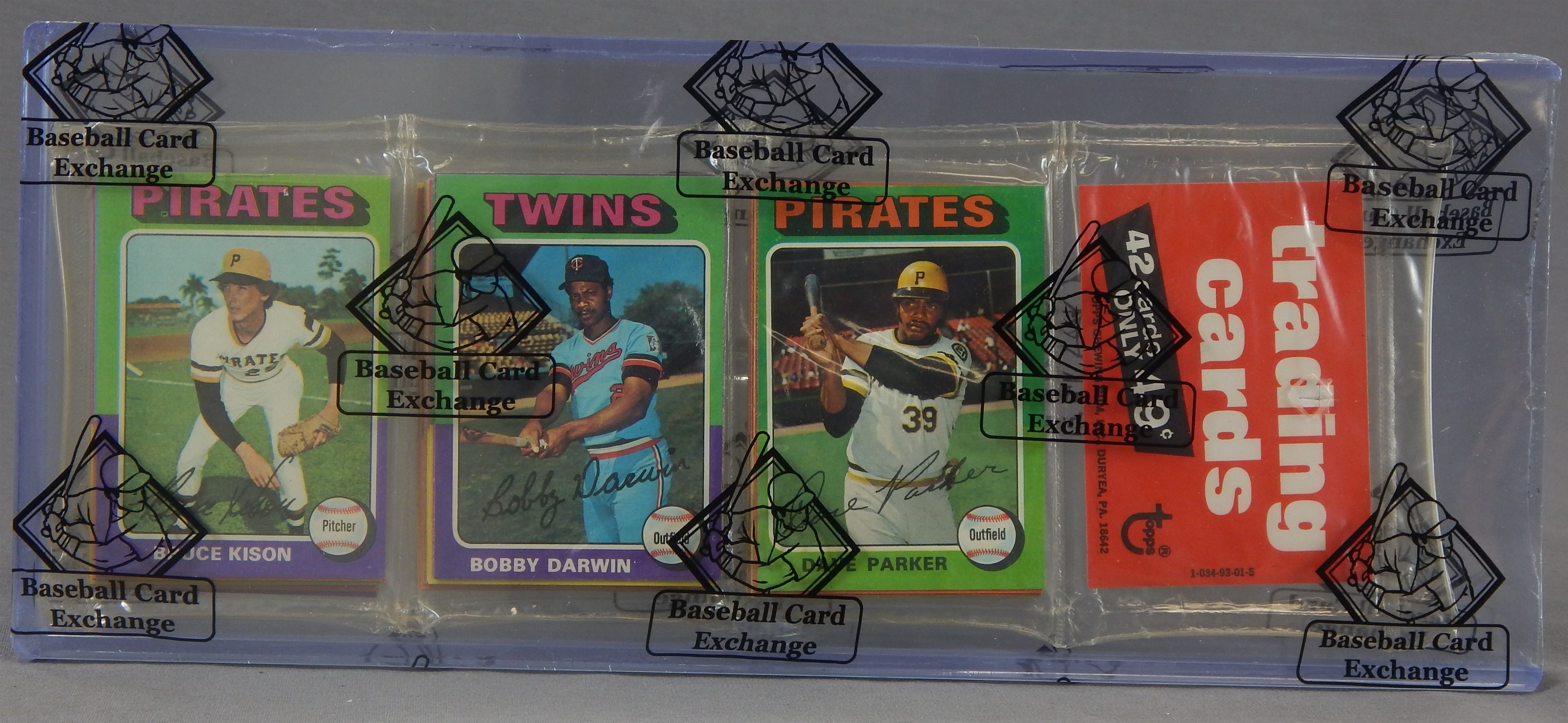 - 1975 Topps Rack Pack w/Dave Parker On Top (BBCE Sealed)