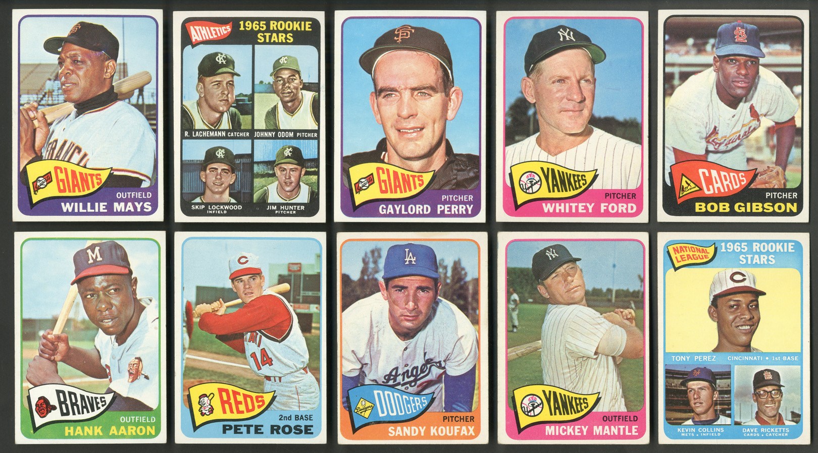 Baseball and Trading Cards - 1965 Topps Complete Set of 598 Cards