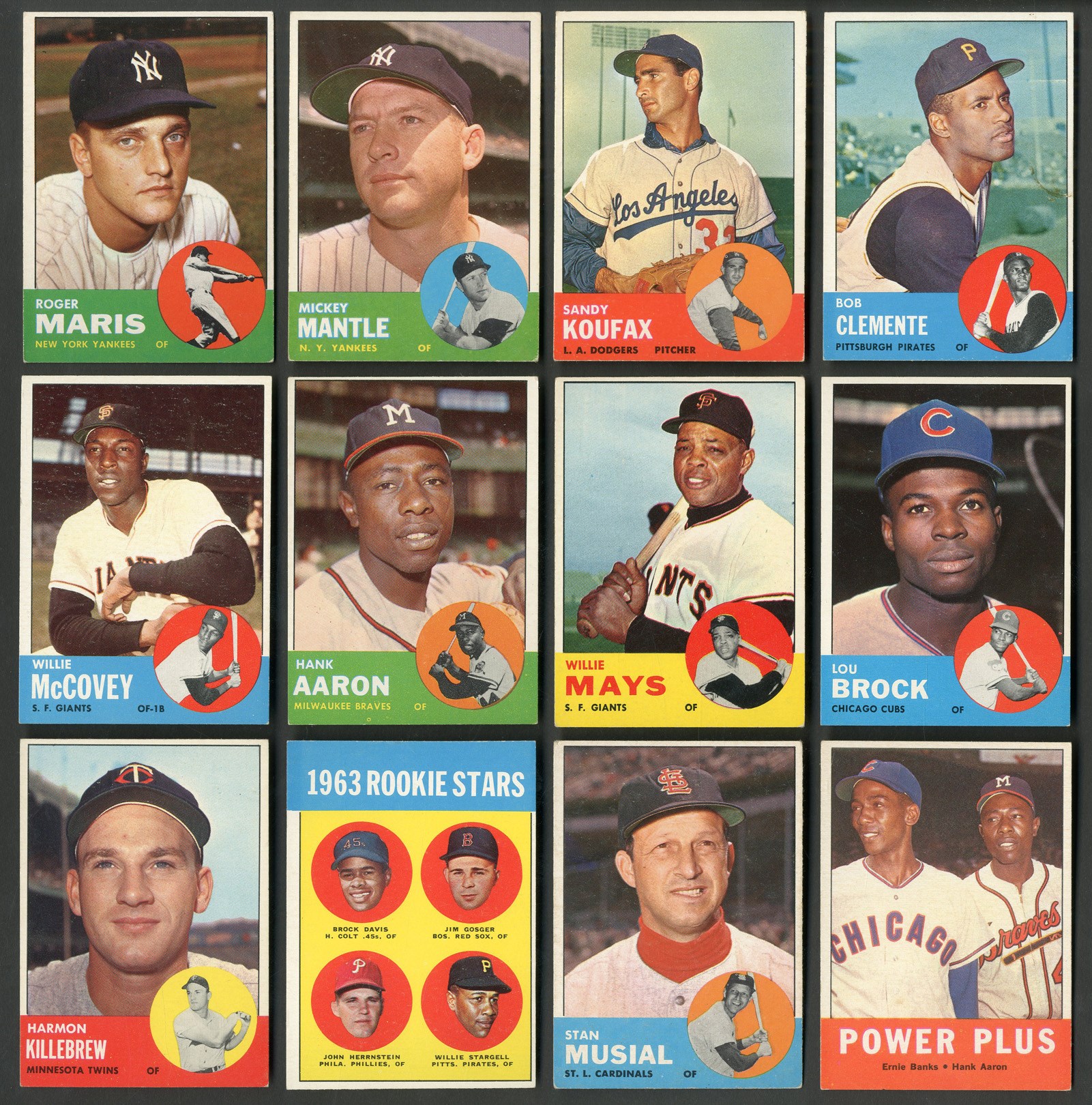 1963 Topps Complete Set of 576 Cards