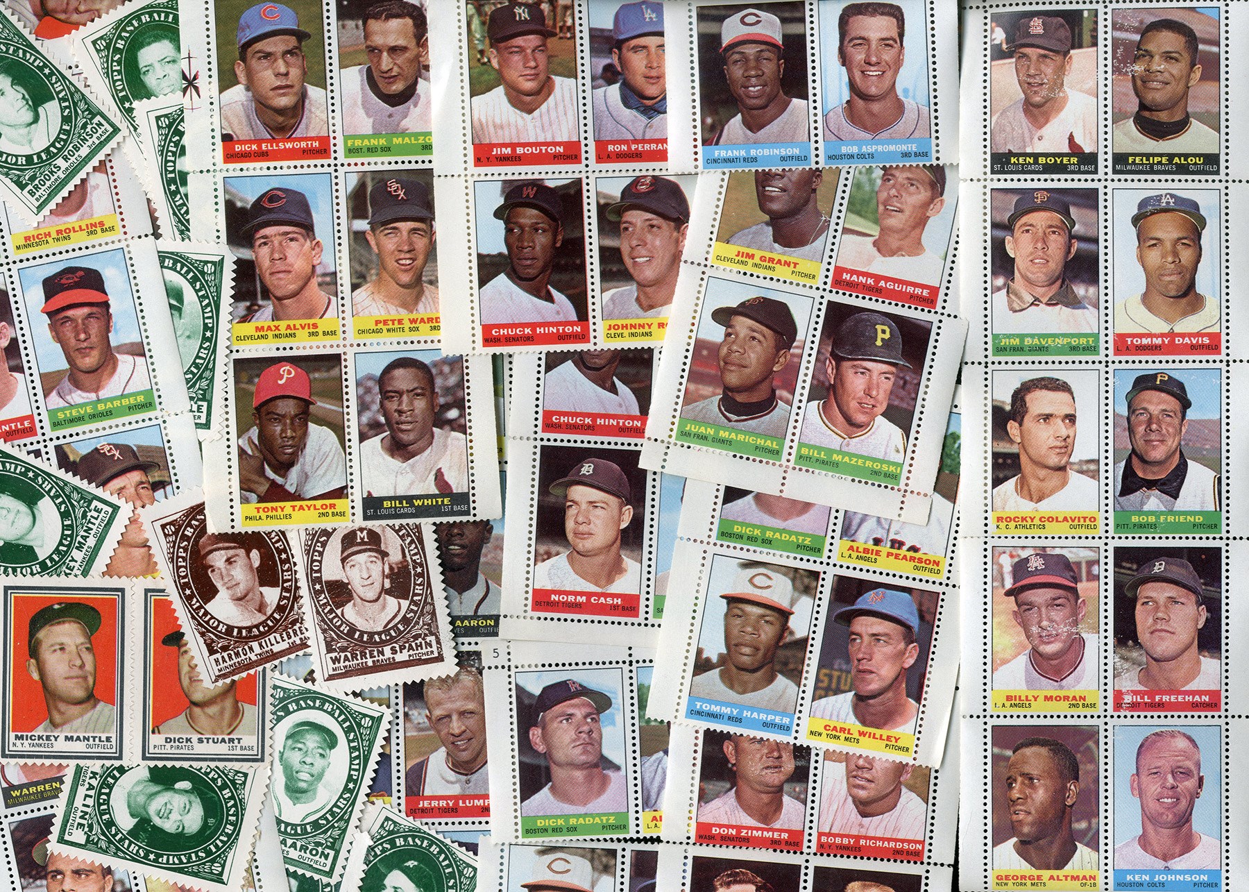 - 1960s Topps Baseball and Others Collection of Inserts with Mantle!