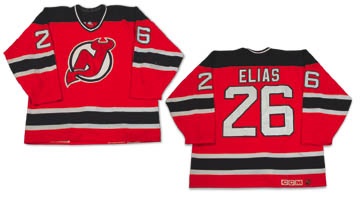 Hockey Sweaters - 1998-99 Patrick Elias New Jersey Devils Game Worn Jersey