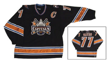 Hockey Sweaters - 2000-01 Adam Oates Washington Capitals Game Worn Jersey