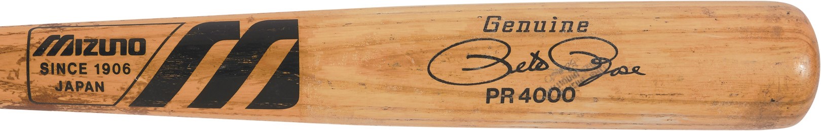 Pete Rose & Cincinnati Reds - 1984 Pete Rose Game Used Mizuno Bat from Lee Smith Collection (Lee Smith LOA)