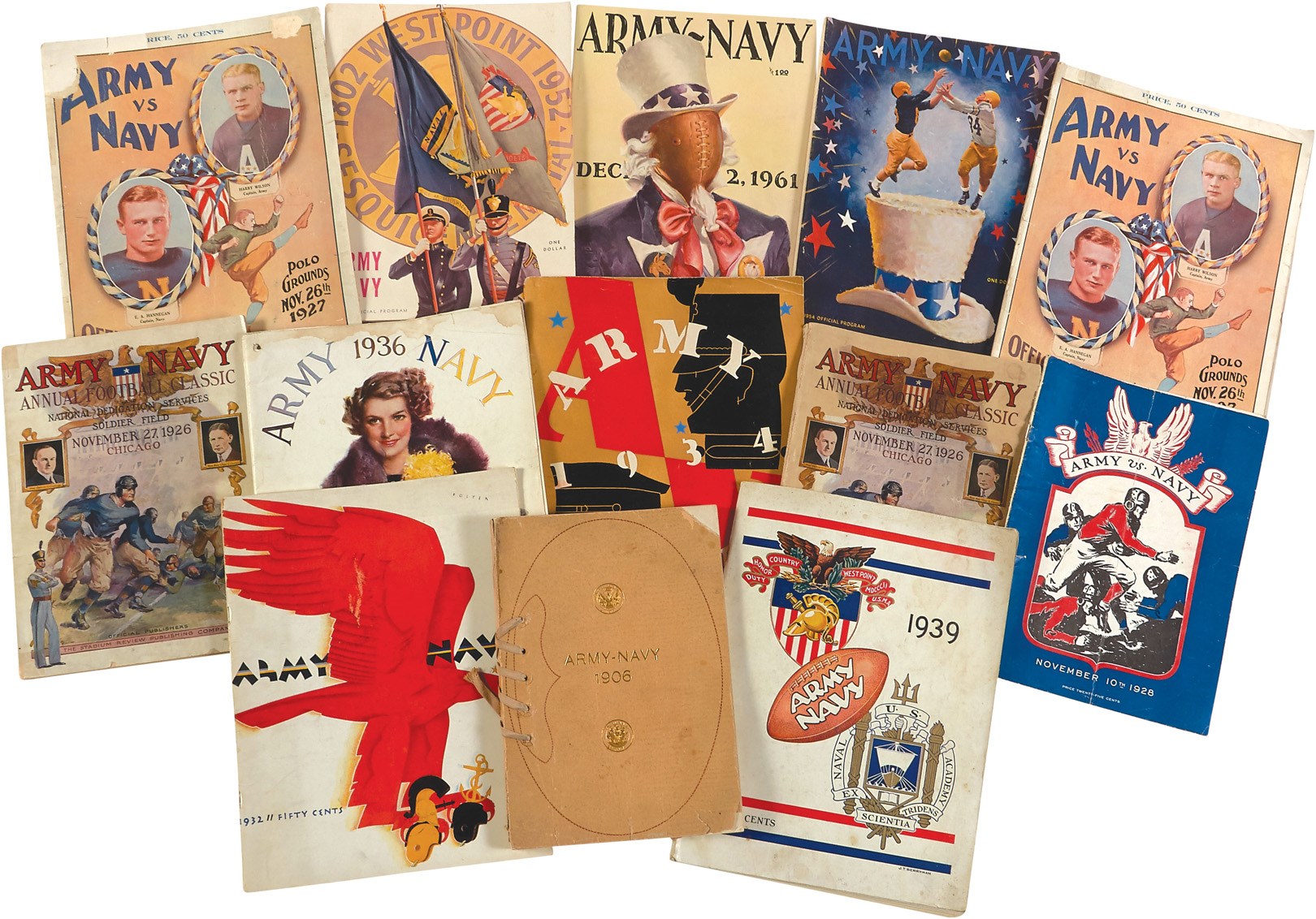 The Ivy League And Collegiate Program Archive - 1906-60s Army vs. Navy Football Rivalry Program Collection (35+)