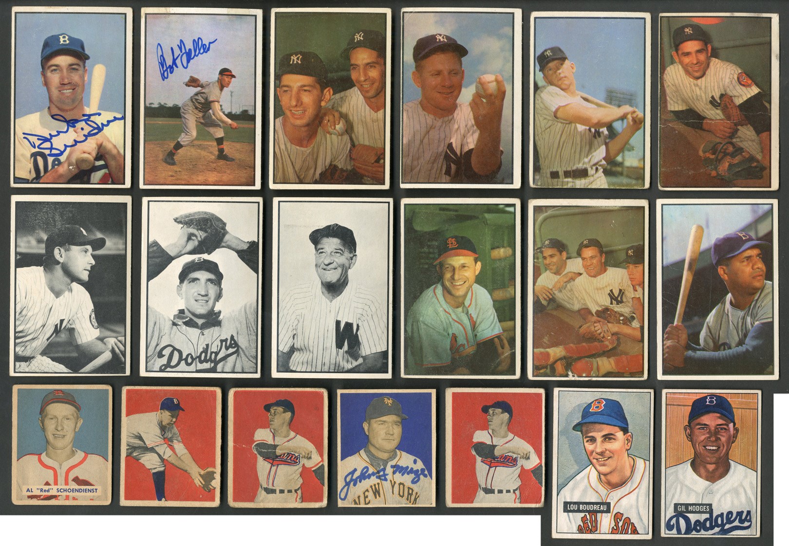 1949-55 Bowman Collection with 1954 and 1955 Complete Set