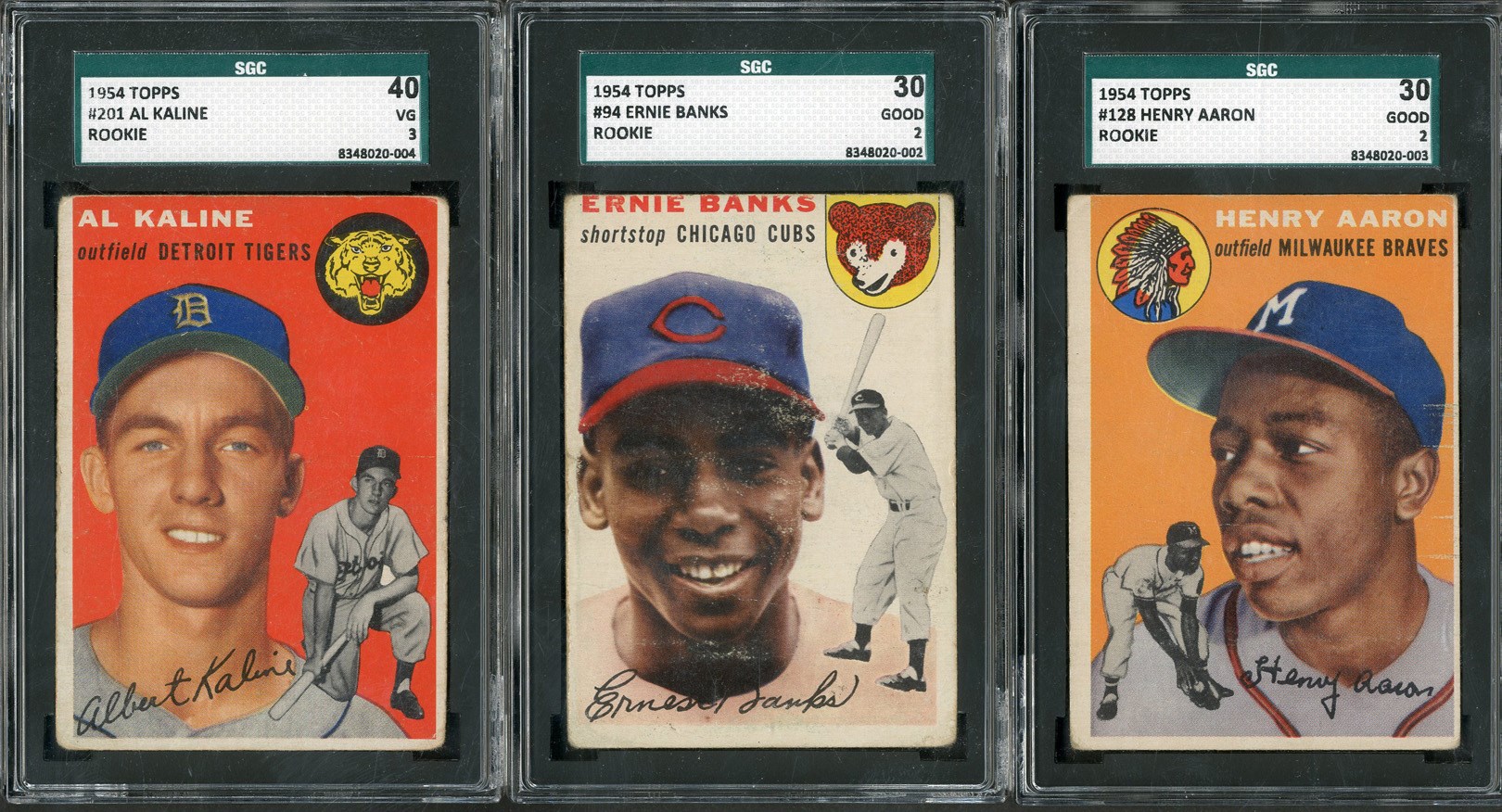 Baseball and Trading Cards - 1954 Topps Complete Set (250 Cards - 3 SGC Graded)