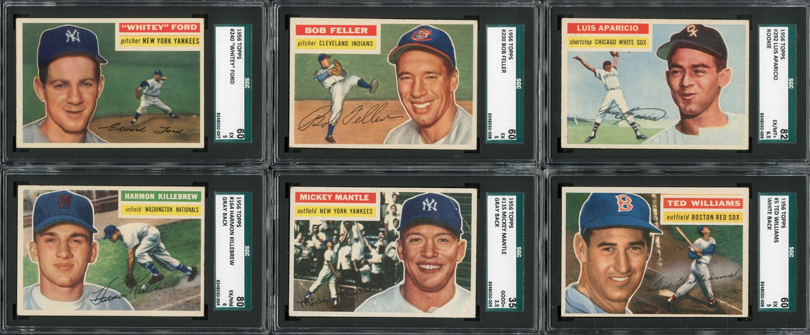 1956 Topps Complete Set (340 Cards Plus 55 Variations and BOTH Checklists)