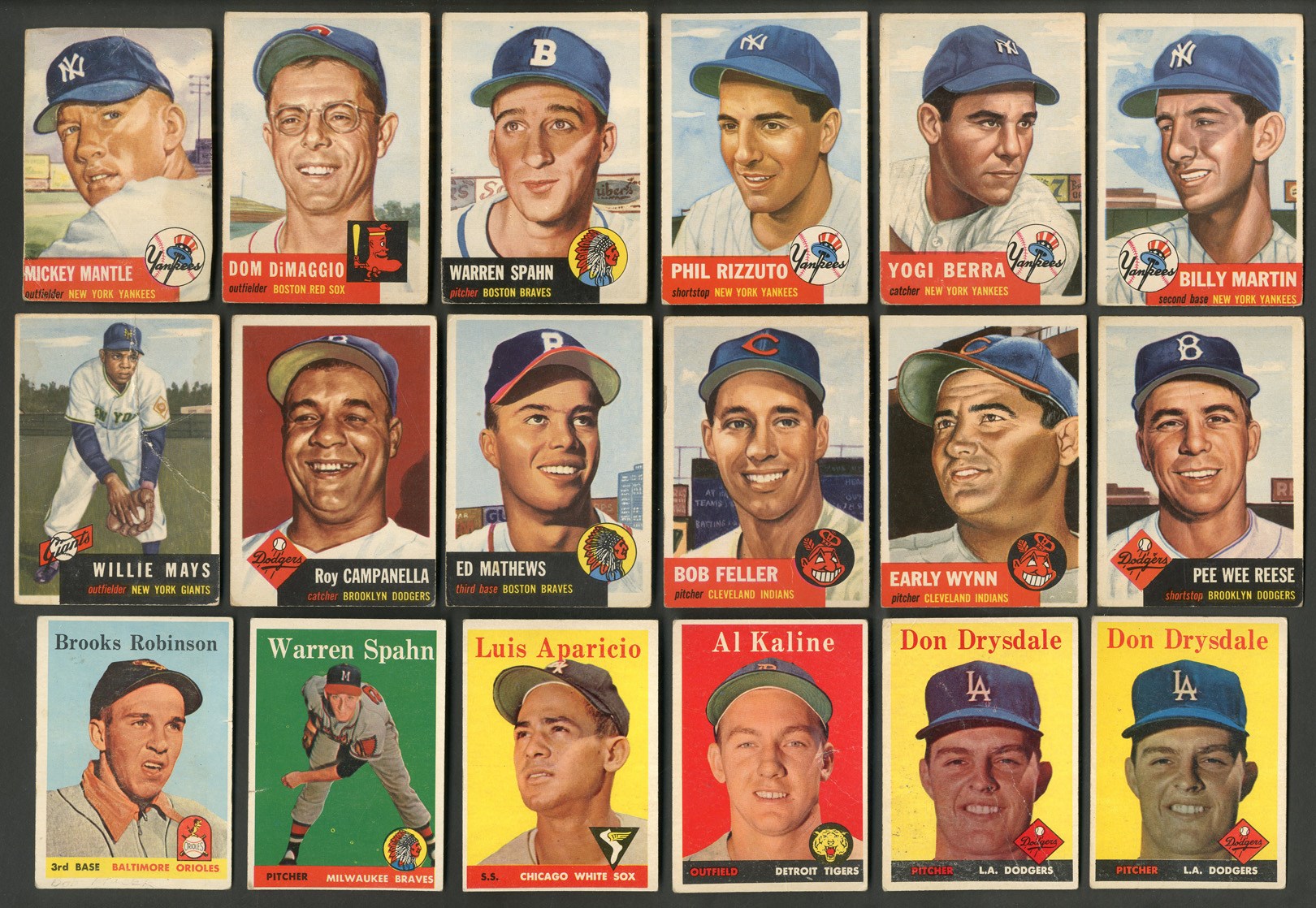 1953-1959 Topps Collection with 1953 Near-Set