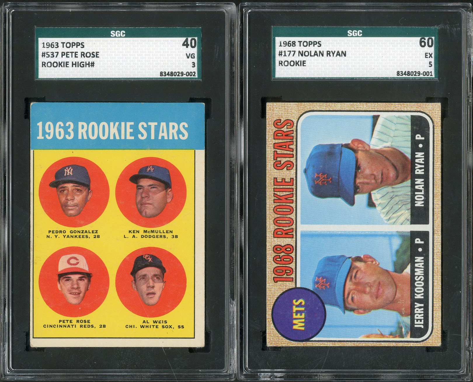 1960-70 Topps Collection of Eight Partial and Near-Sets including SIX Mantle Cards!