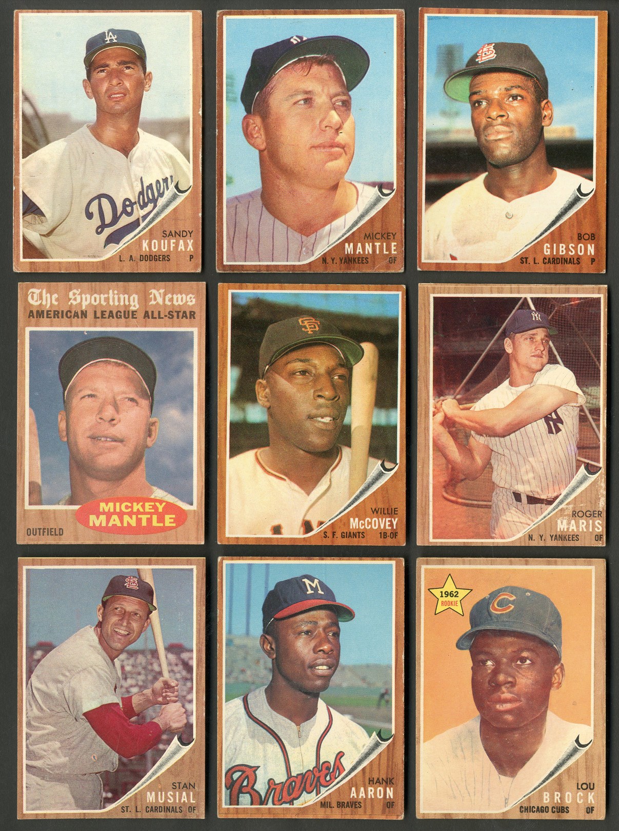 - 1962 Topps Complete Set (598)