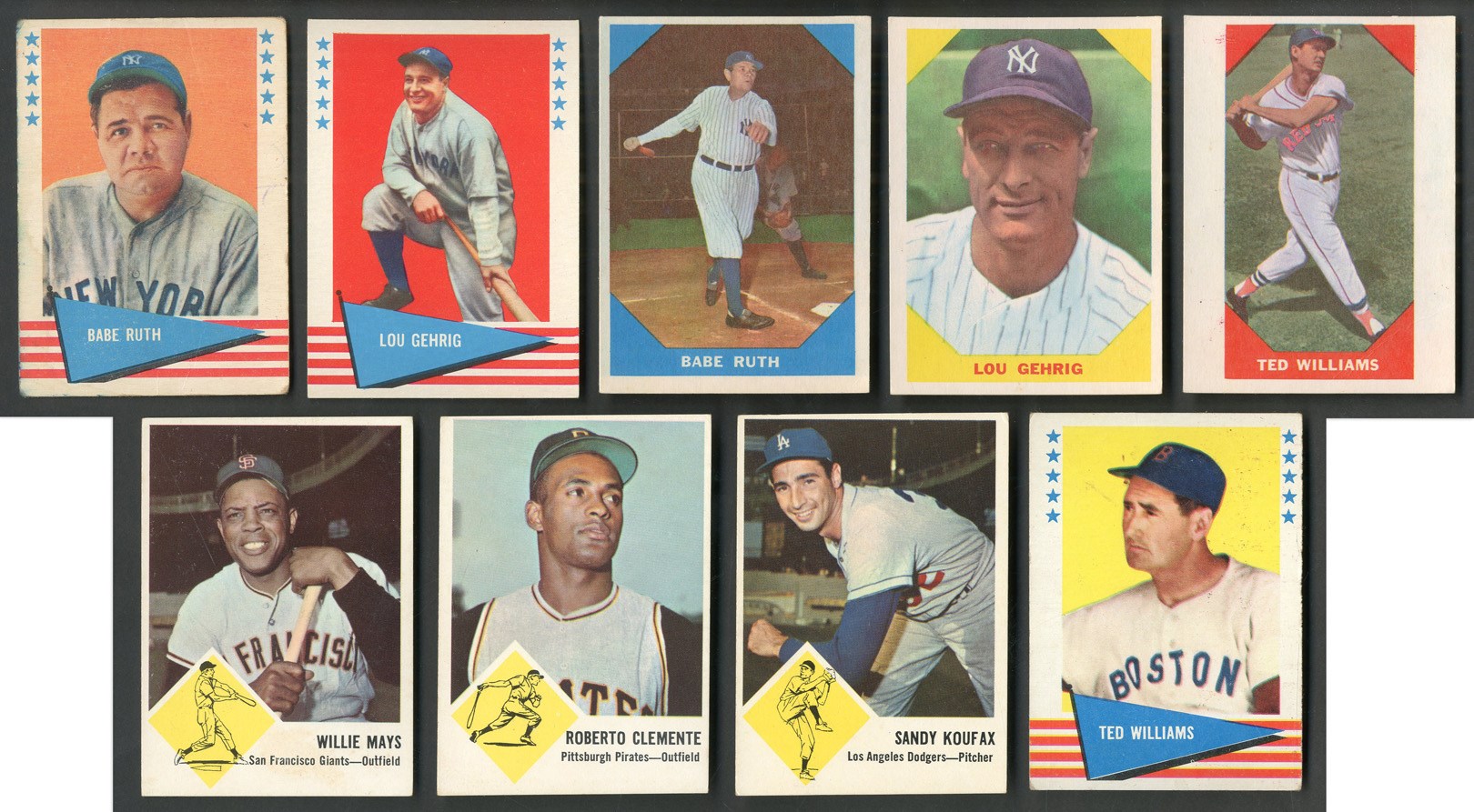 Baseball and Trading Cards - 1960-1963 Fleer Collection of THREE Complete Sets