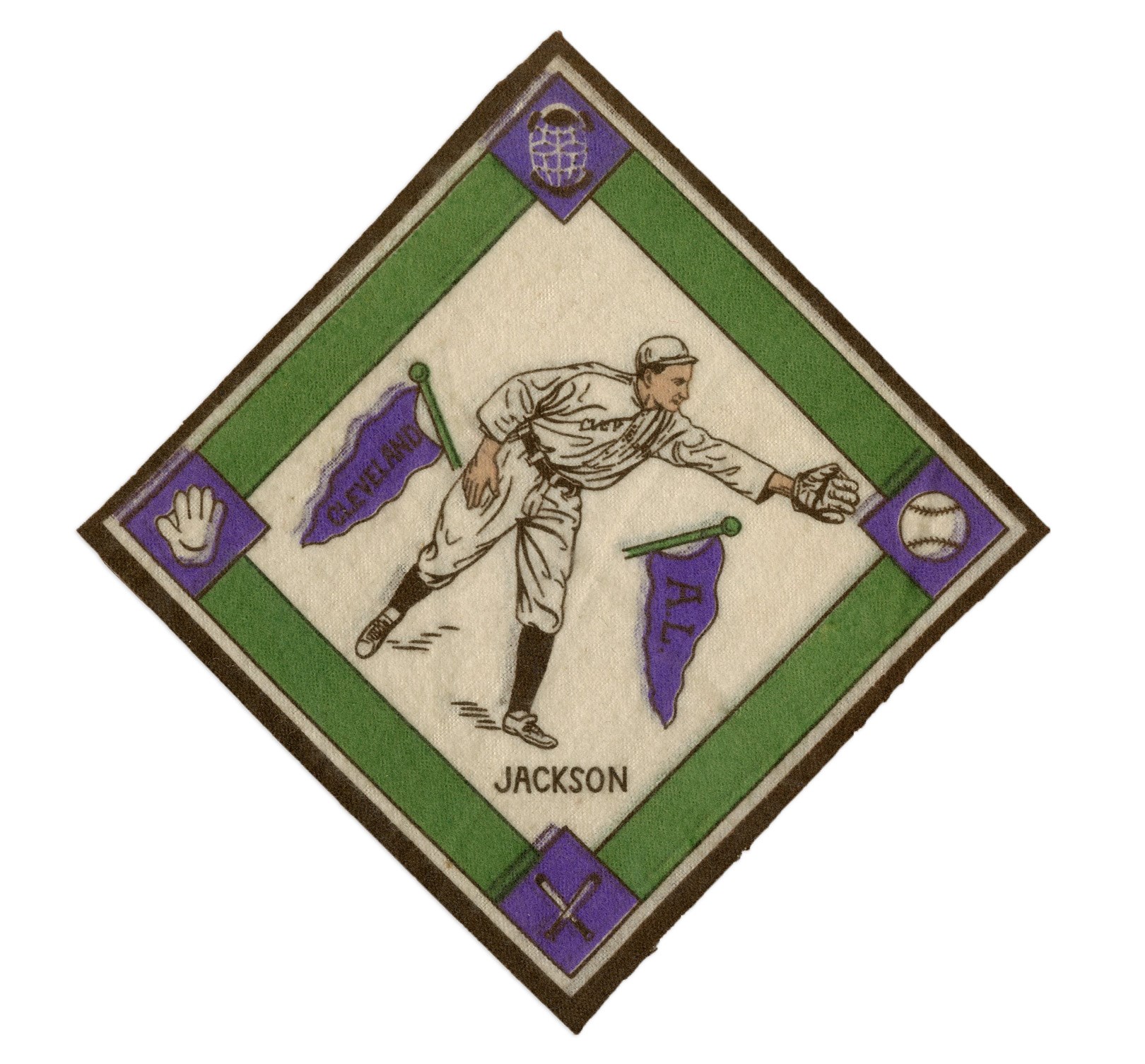 Baseball and Trading Cards - 1914 B-18 HIGH GRADE Felt Blanket Collection of 19 with Joe Jackson