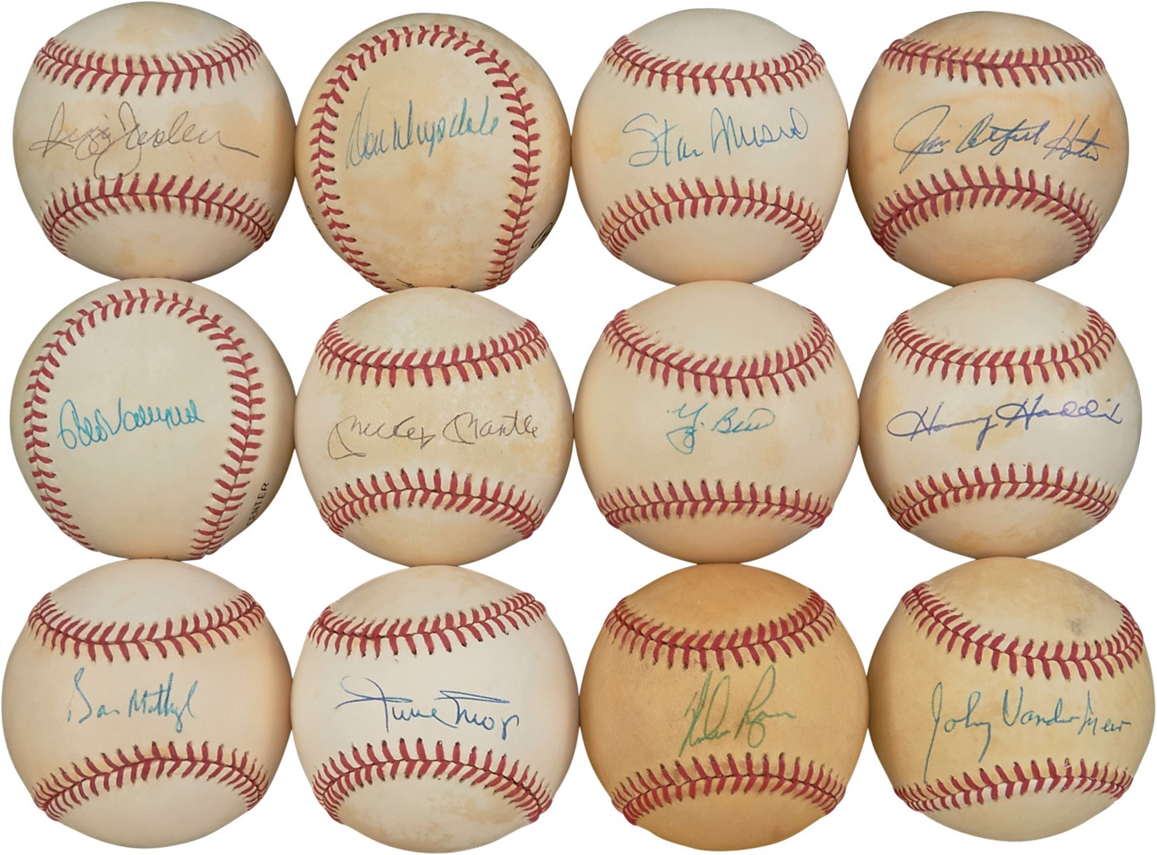 - 1980s-2000s In-Person Spring Training Signed Baseball Collection (120)
