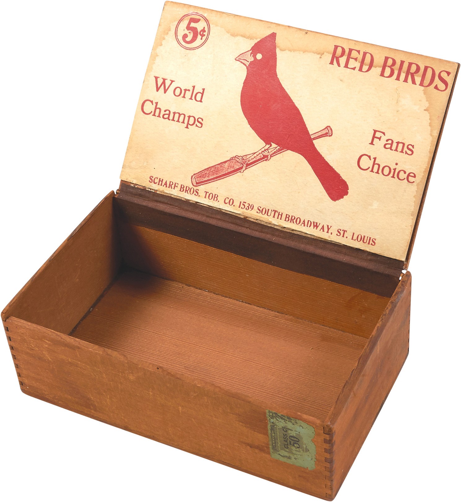 Internet Only - Circa 1928 St. Louis Cardinals World Champs Cigar Box