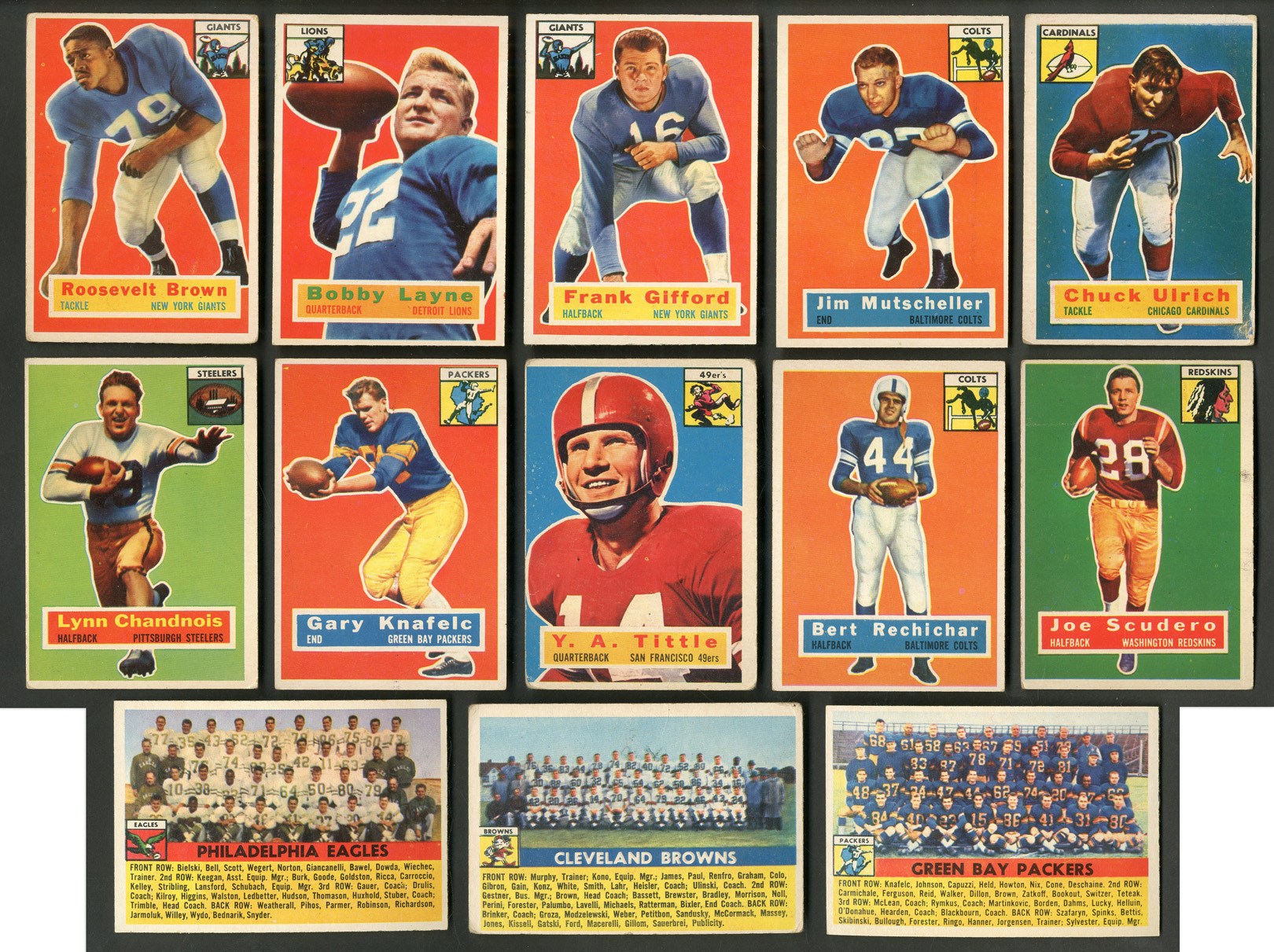 Baseball and Trading Cards - 1956 Topps Football Complete Set