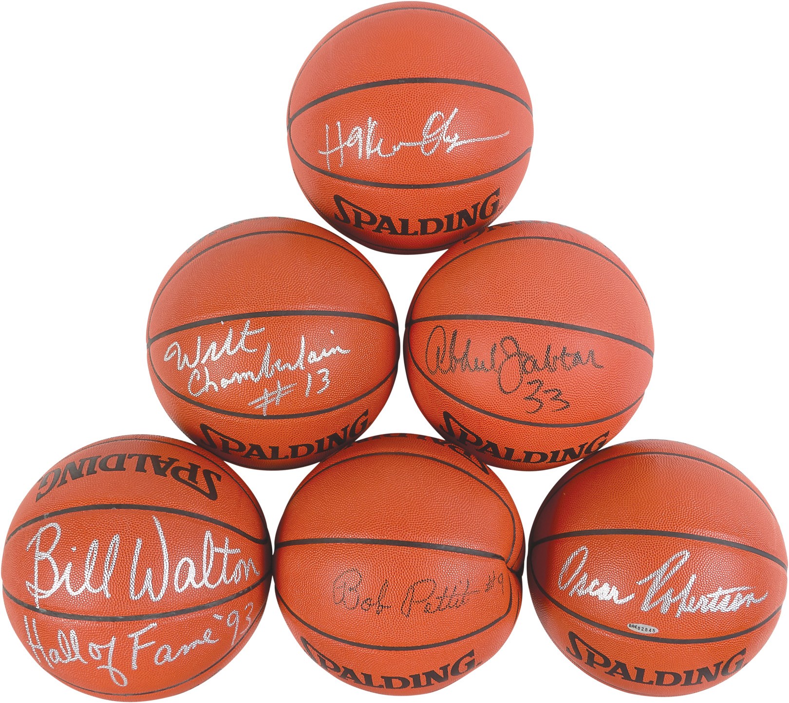 NBA 50 Greatest & Legends Signed Basketball Collection with Wilt Chamberlain (11)