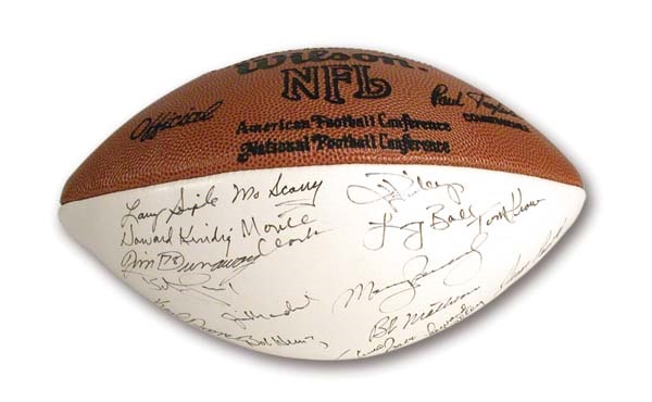 - 1972 Miami Dolphins Team Signed Reunion Football
