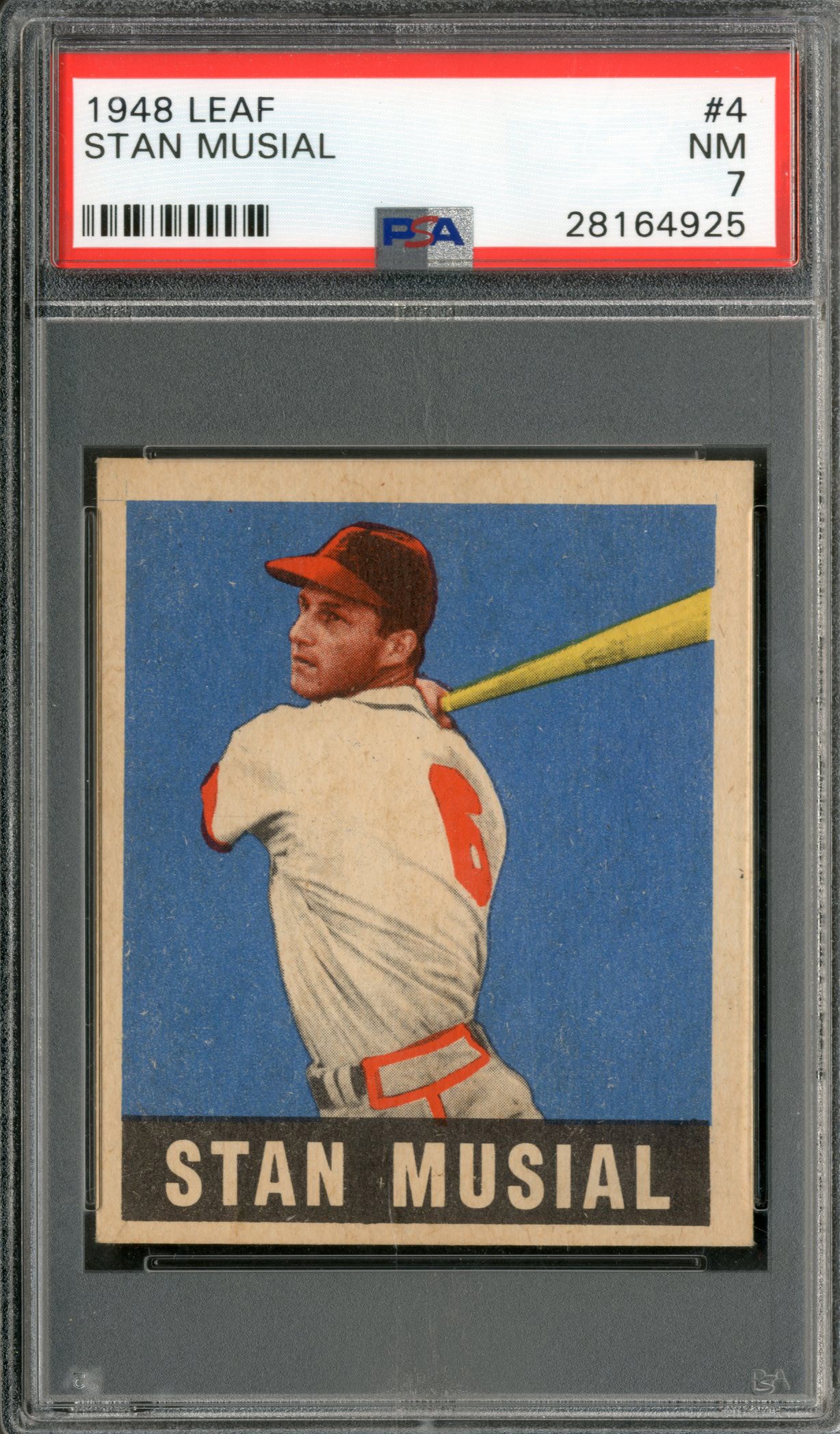 Baseball and Trading Cards - 1948 Leaf #4 Stan Musial - PSA NM 7