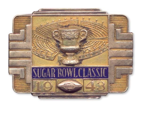 - 1943 Sugar Bowl Presentational Belt Buckle