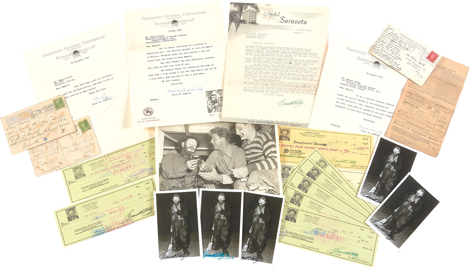 The Emmett Kelly Collection - Emmett Kelly Autograph Collection (20+)